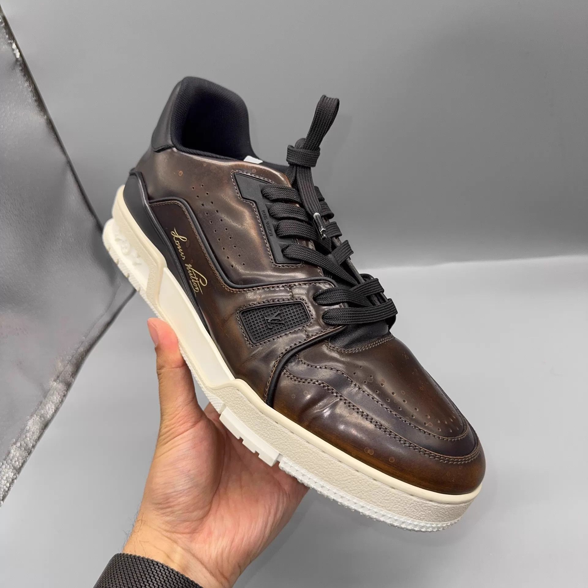 Louis Vuitton Louis Vuitton Trainer Brown/Black 42.5 Size US 9.5 / EU 42-43 - 5 Thumbnail