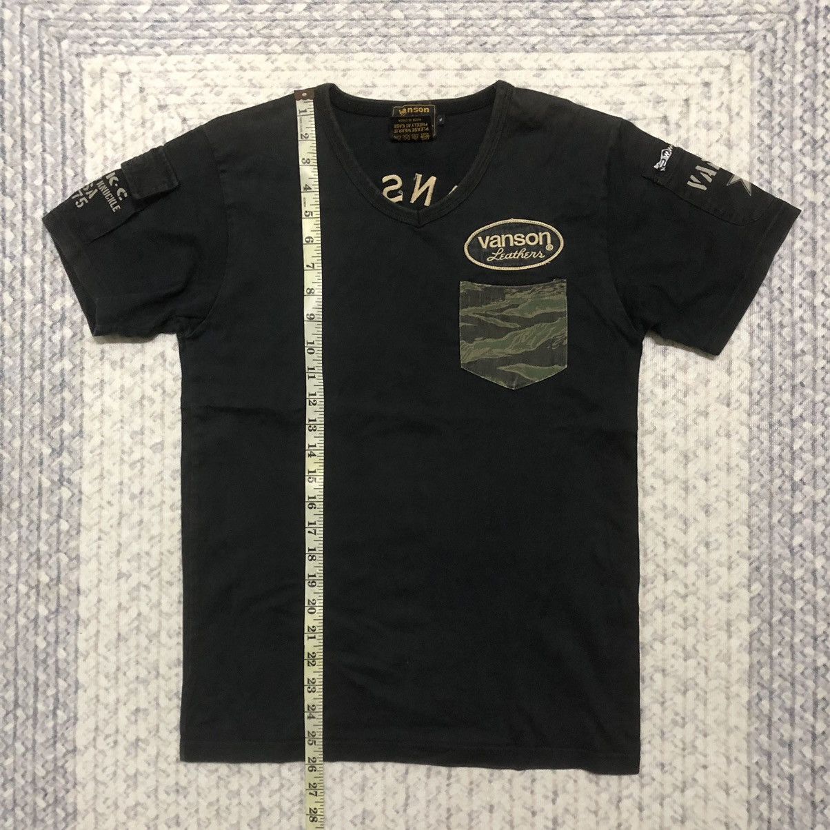 Japanese Brand × Seditionaries × Vanson Leathers Rare Sunfaded Vanson Cottons Camouflage Pocket Tees Size US XS / EU 42 / 0 - 17 Thumbnail