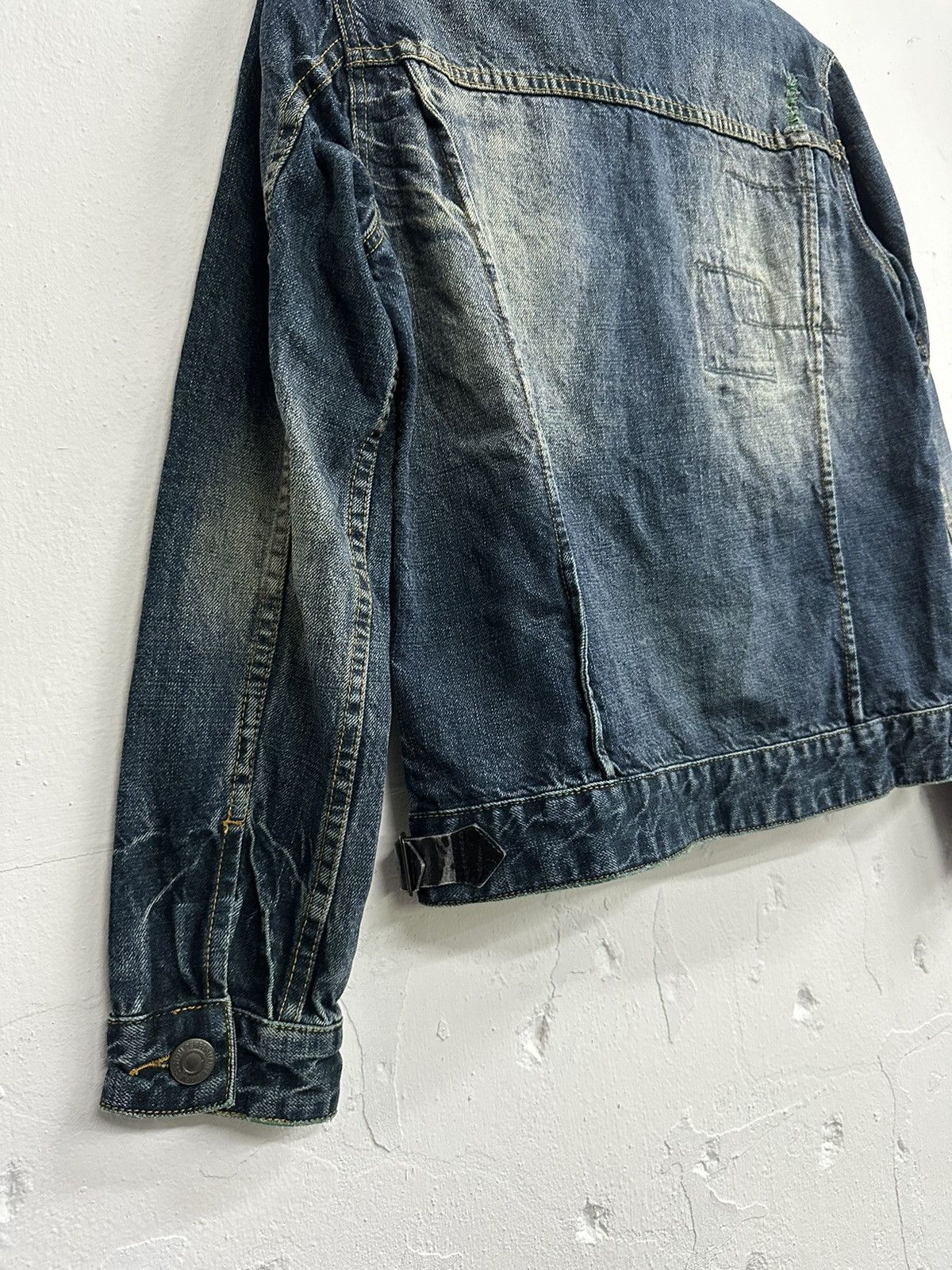 Japanese Brand VTG PPFM Distress Punk Denim Jacket Size US M / EU 48-50 / 2 - 12 Thumbnail