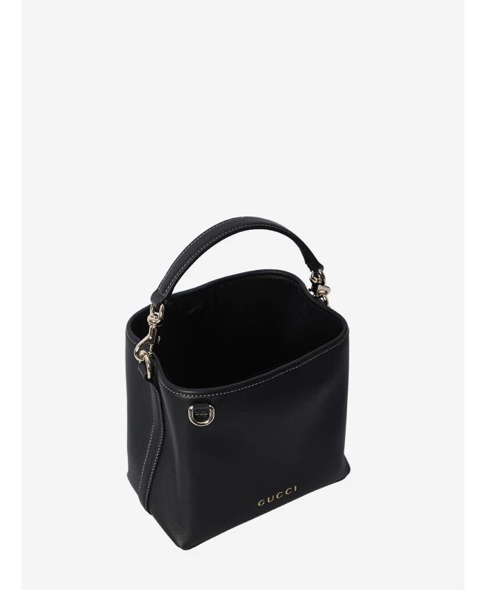 Gucci o1la5ras0526 Size: OS / GG Emblem Small Bucket Bag in Black Size ONE SIZE - 5 Thumbnail