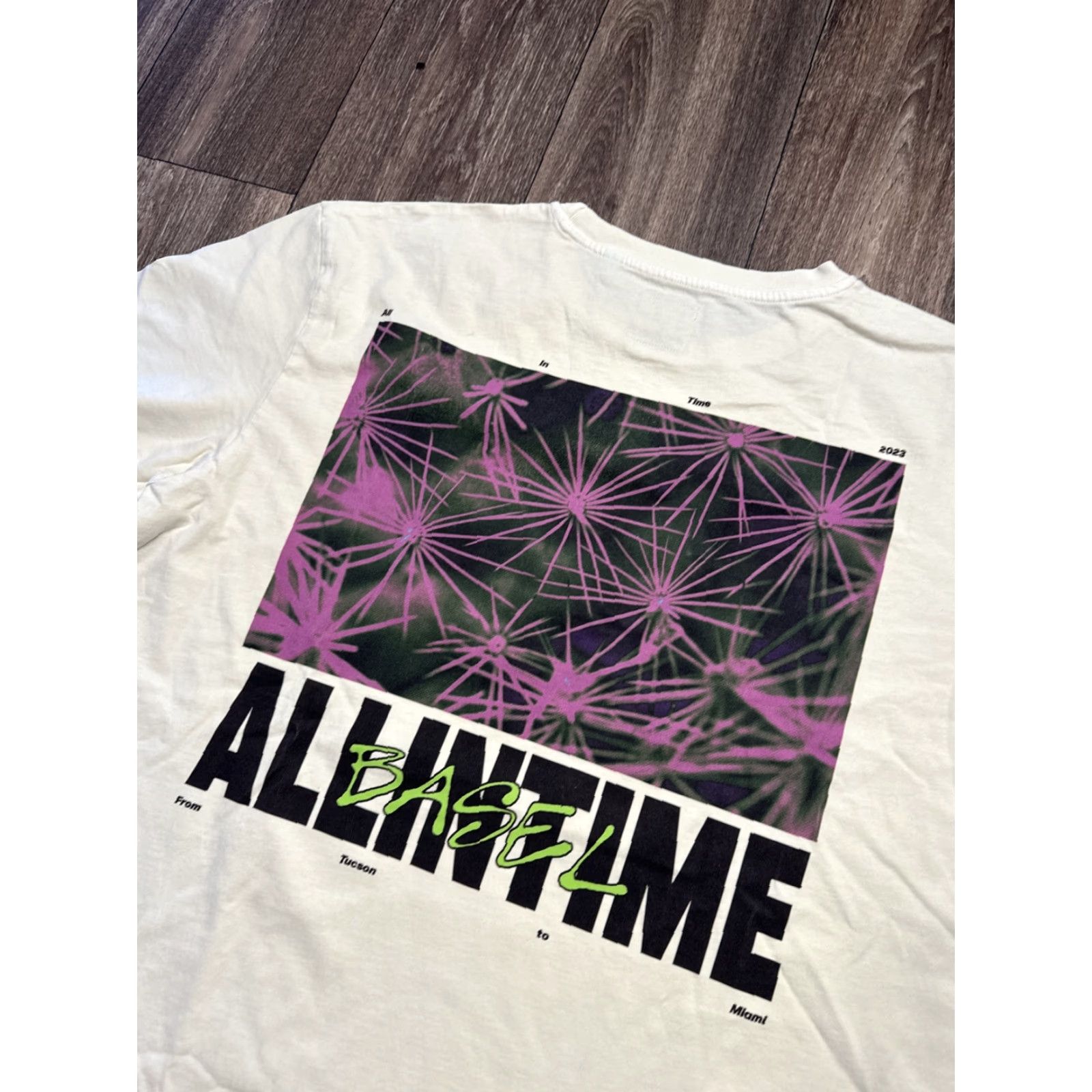 Vintage DRY ROT AIT All In Time Basel White Double-Sided Streetwear T-Shirt 2XL Unisex Adults Mens Womens Boys Girls Size US XXL / EU 58 / 5 - 4 Thumbnail