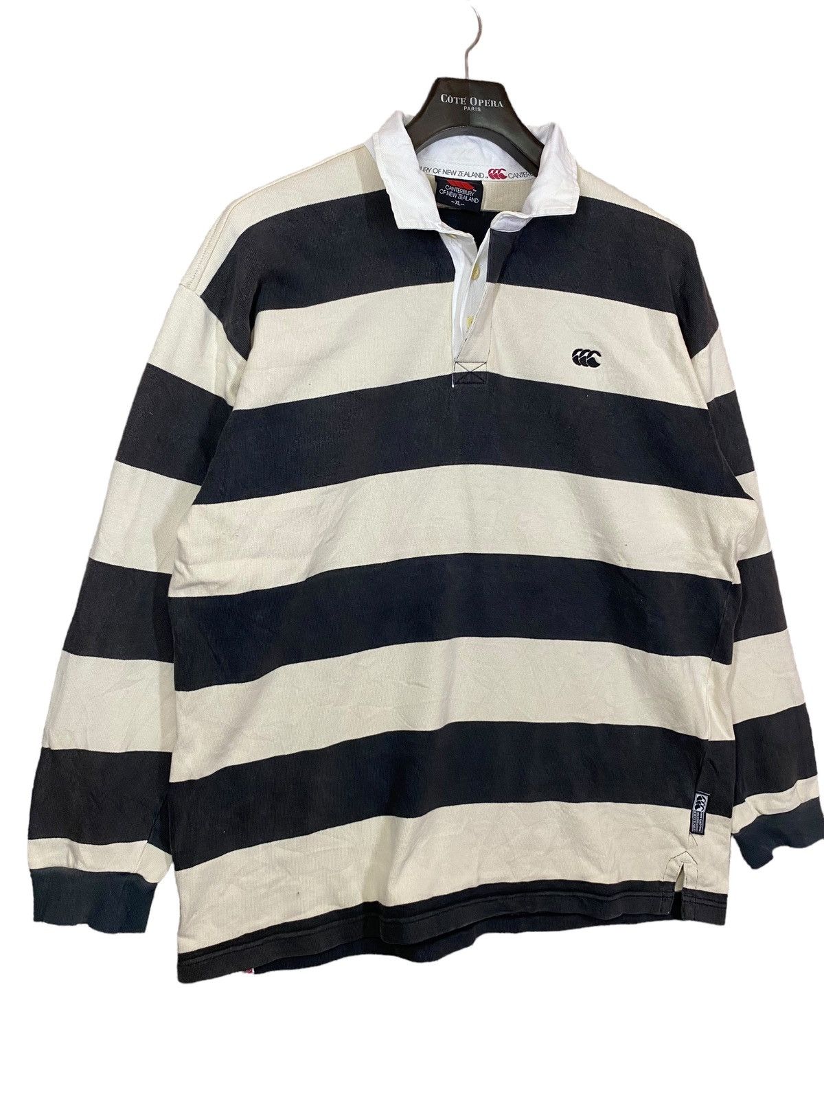 Canterbury of New Zealand × Vintage ‼️CANTERBURY OF NEW ZEALAND RUGBY SHIRT STRIPED 100years‼️ Size US XL / EU 56 / 4 - 4 Thumbnail