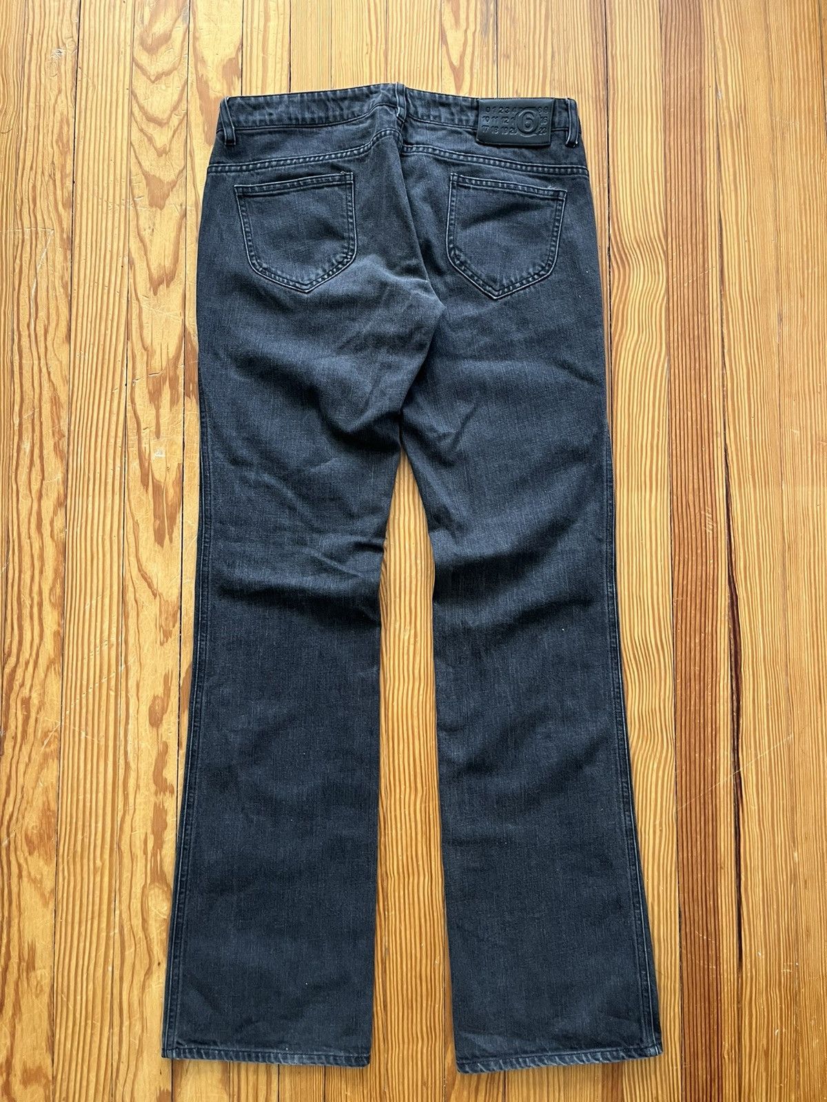 Maison Margiela Archive Maison Margiela 6 Flared Denim Pants Gray Size US 32 / EU 48 - 2 Thumbnail