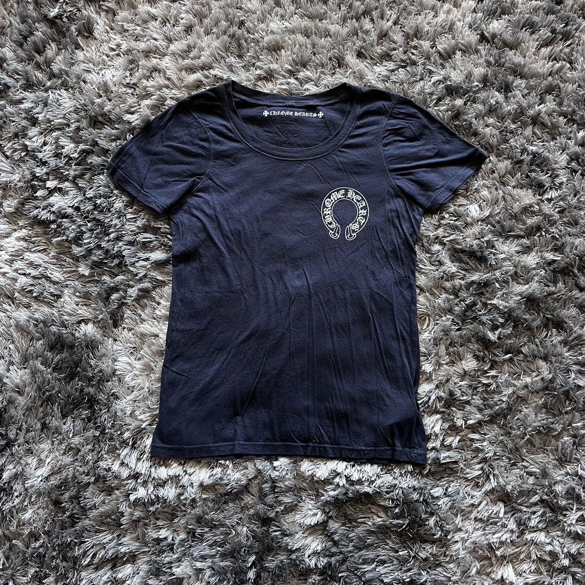 Chrome Hearts Grey Horseshoe Logo Shirt
