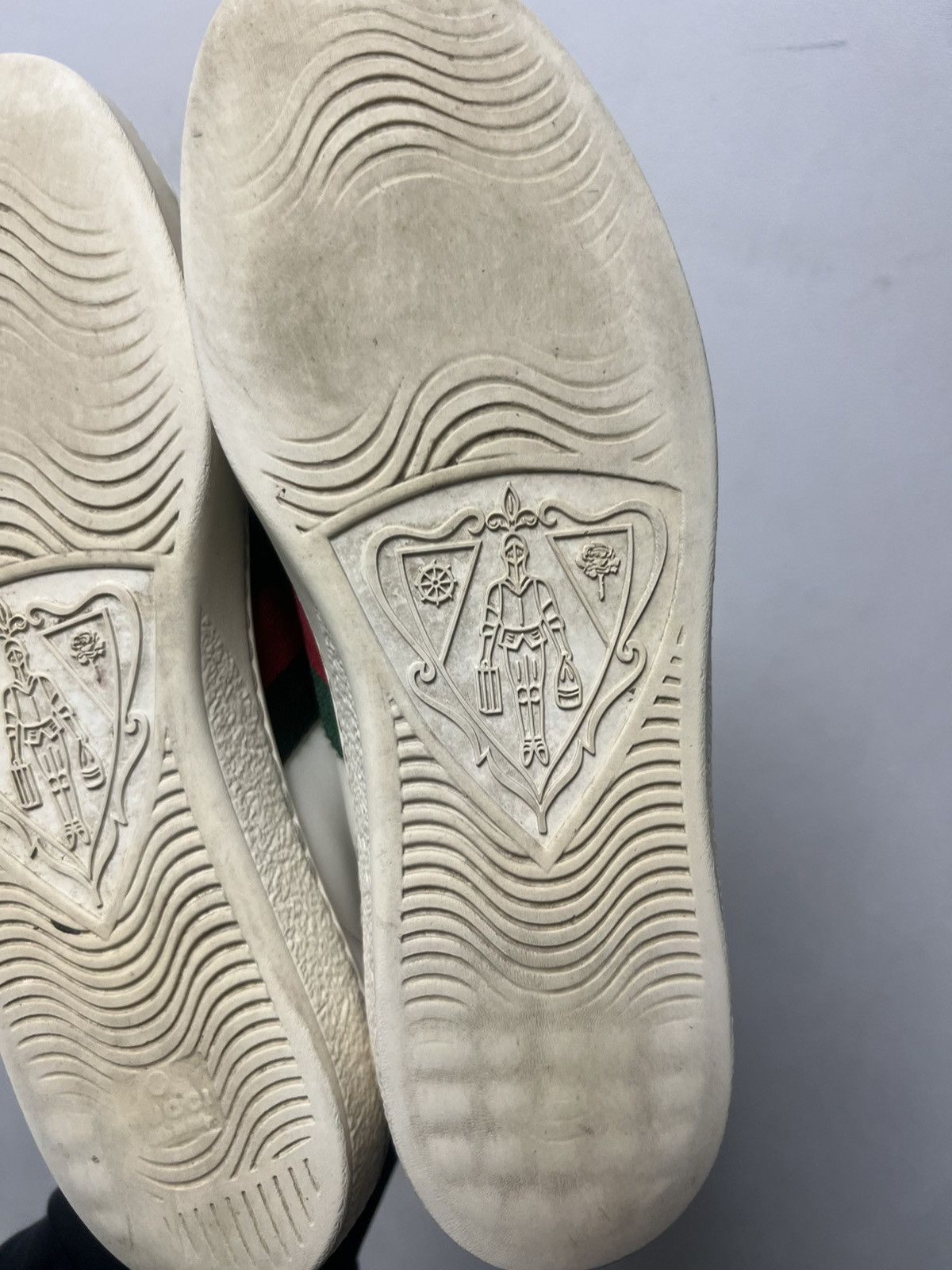 Gucci Gucci low top sneakers Bianoco/BBR/Blue Size US 8.5 / EU 41-42 - 10 Thumbnail
