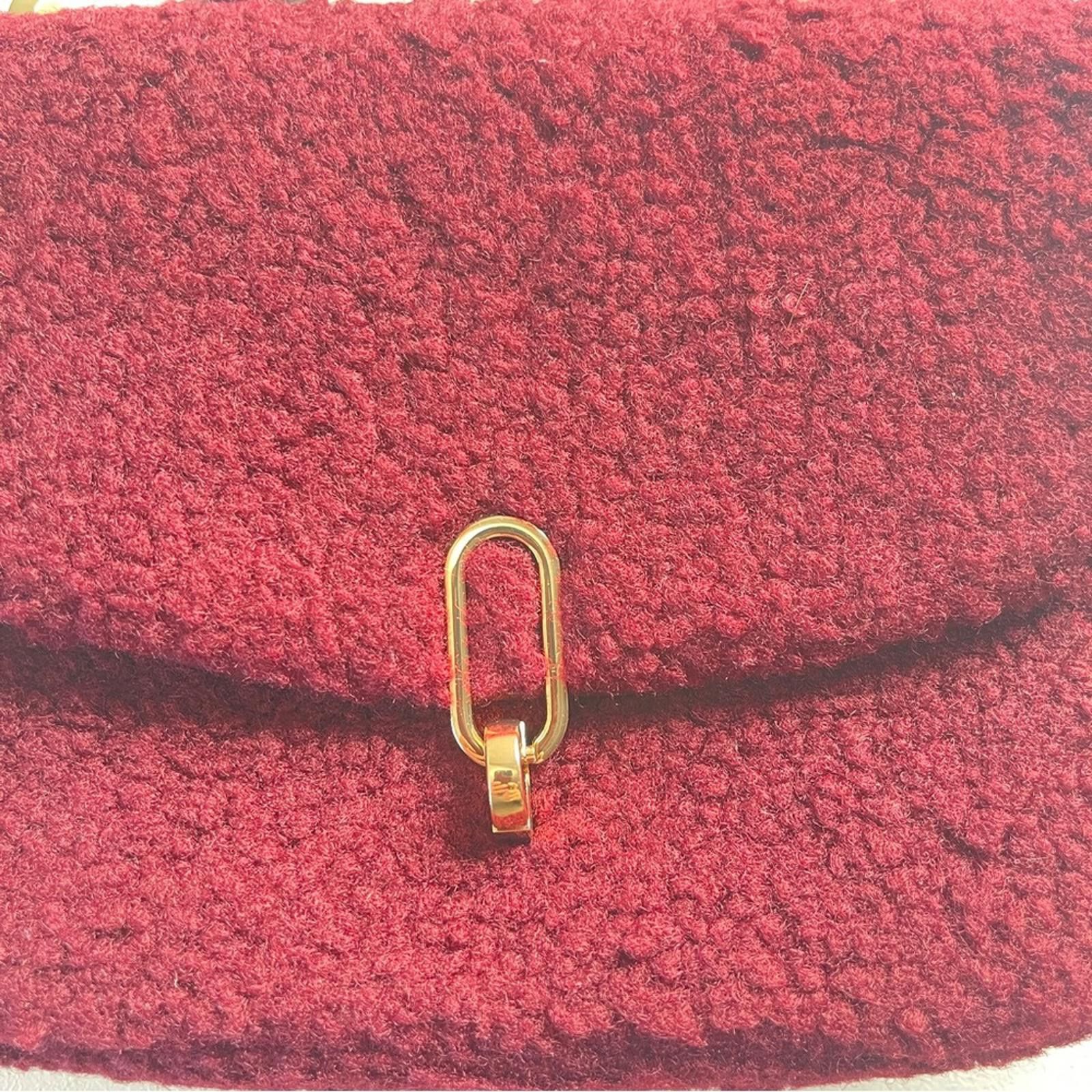 Other A New Day Burgundy Sherpa Crossbody Bag NWT Size ONE SIZE - 3 Thumbnail