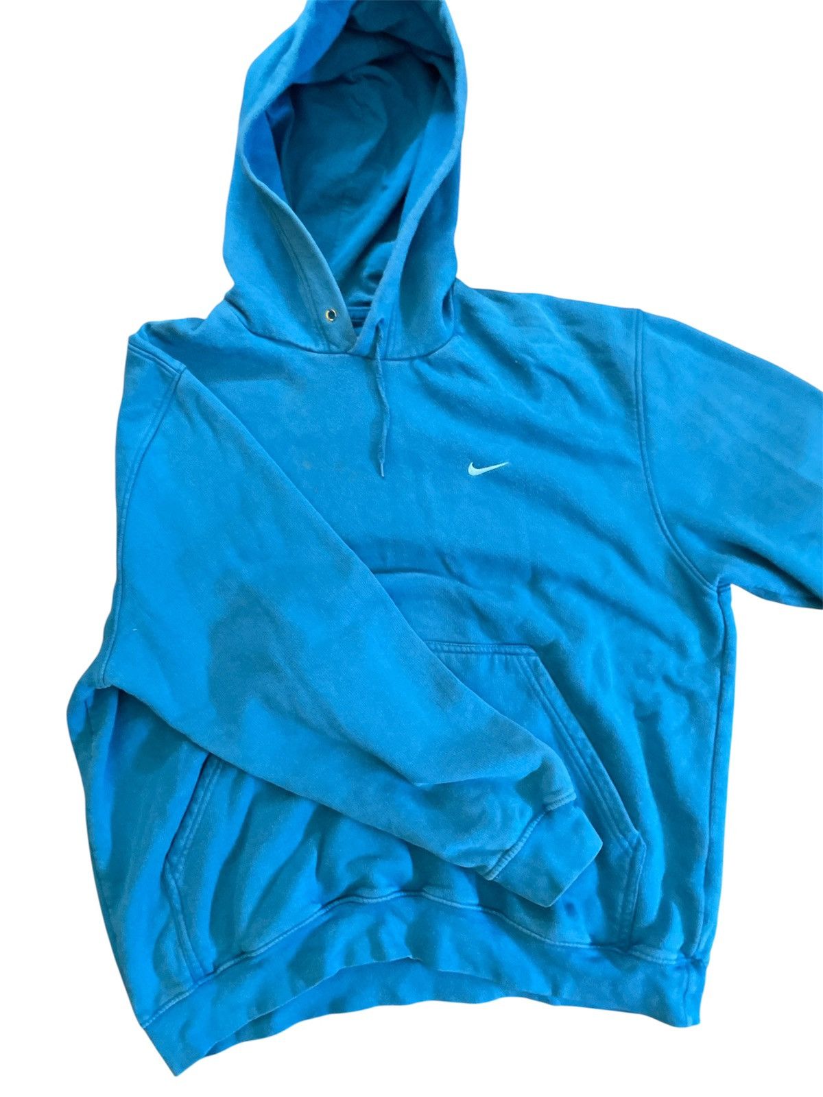 Nike × Vintage 2000’s Vintage Tag on Blue Nike Hoodie Size US L / EU 52-54 / 3 - 1 Thumbnail