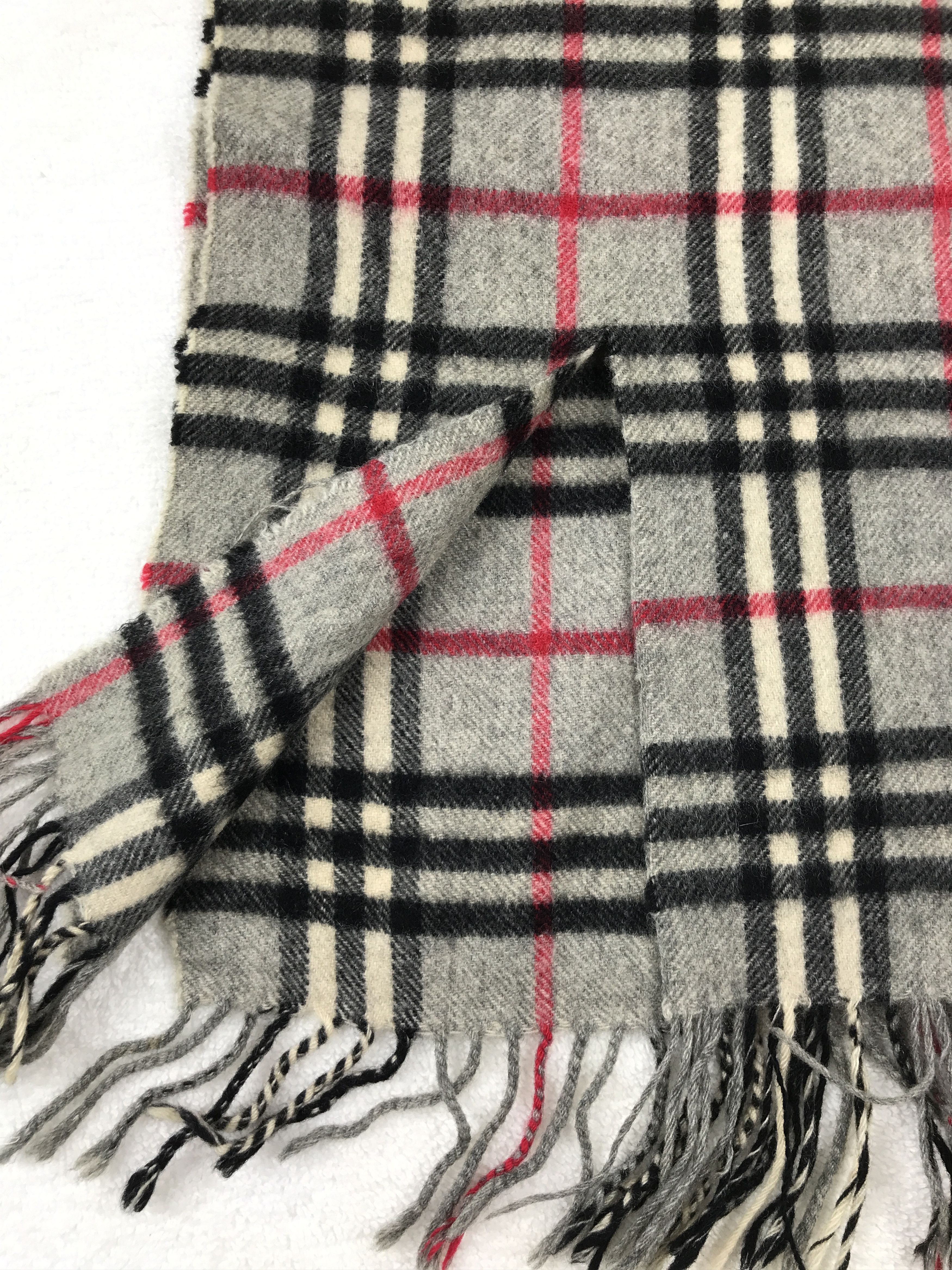 Burberry × Vintage Vintage Burberry Scarf Muffler Wool Cashmere Novacheck Size ONE SIZE - 6 Thumbnail