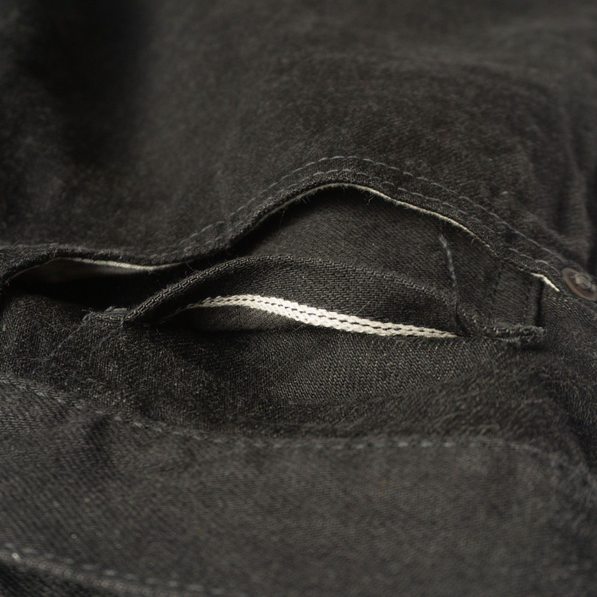 Japanese Brand AUBERGE PHIL MENPU Black Selvedge Jeans W32 x L32 Size US 32 / EU 48 - 11 Thumbnail