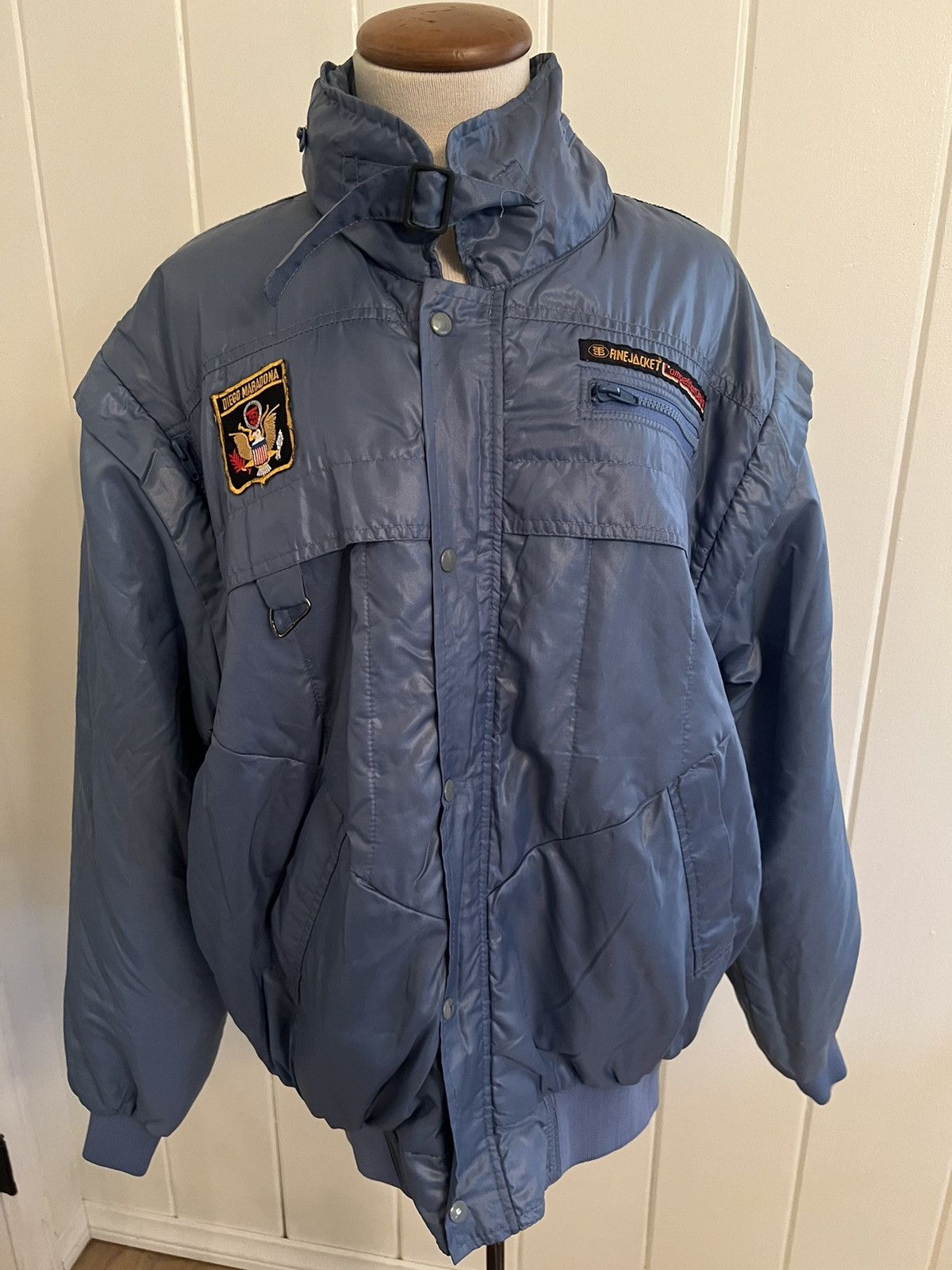 image of Vintage 80’S Diego -Maradona Flyer International in Blue, Men's (Size Large)