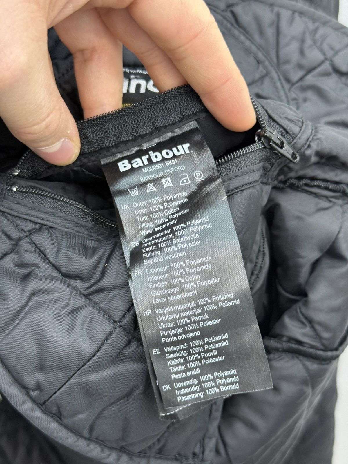 Barbour Barbour Tinford Corduroy Collar Quilted Jacket Size US M / EU 48-50 / 2 - 6 Thumbnail