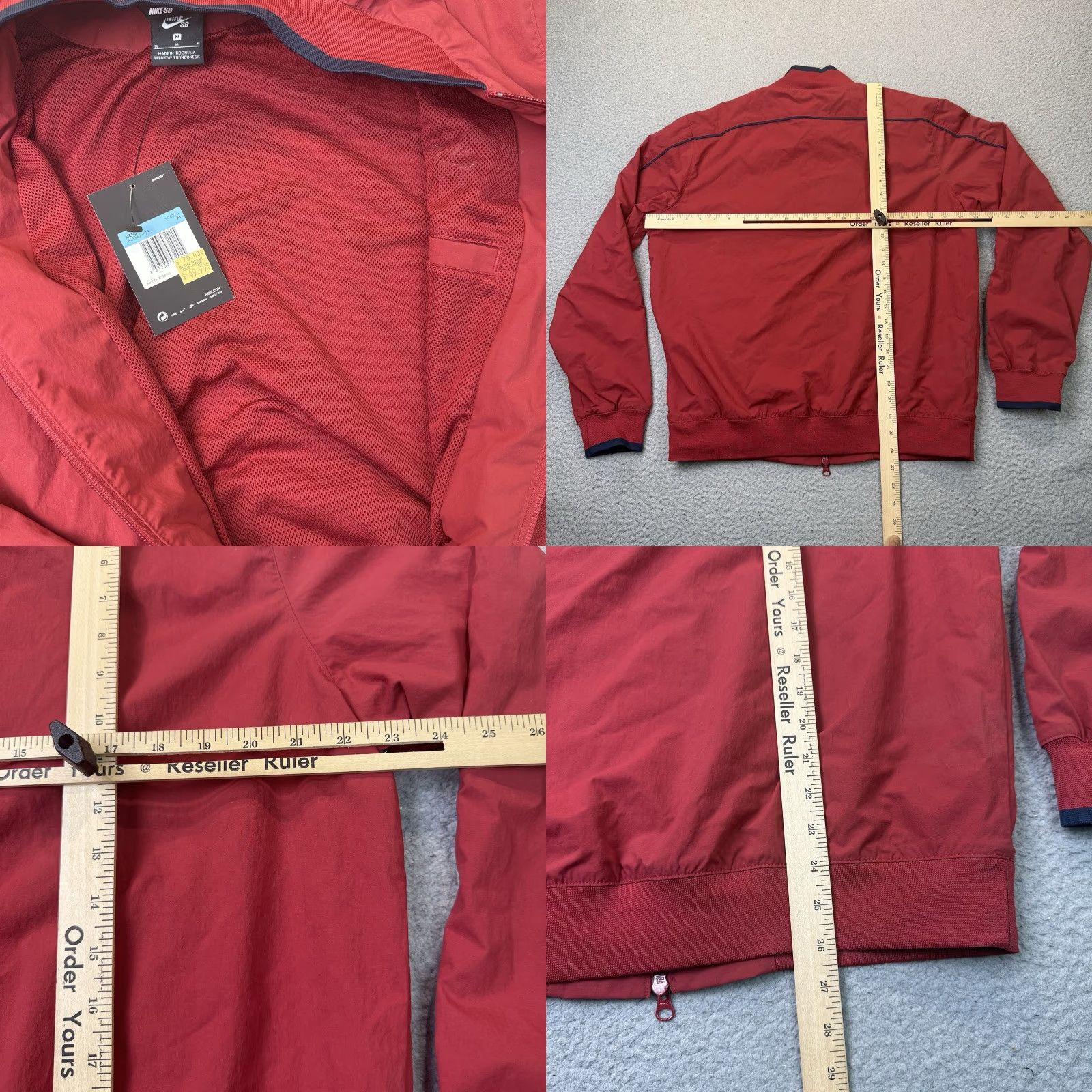 Nike Nike SB Jacket Mens M Red Full Zip Pockets Windbreaker Sports Skateboarding Urban Casual Shirt? Size US M / EU 48-50 / 2 - 8 Thumbnail