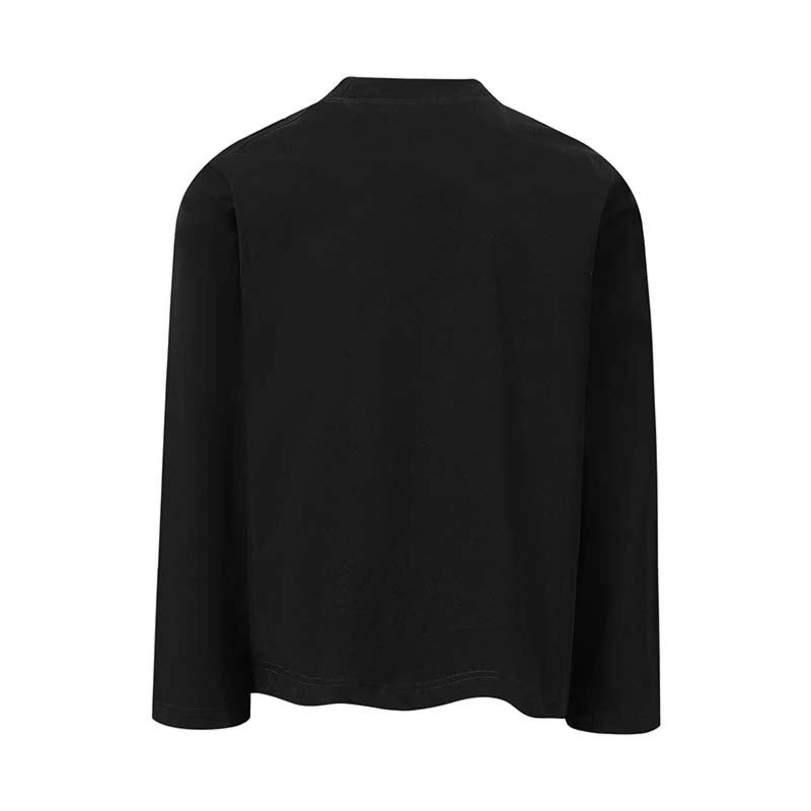 Japanese Brand Black Graphic Long Sleeve T-Shirt, Casual Menswear Size US M / EU 48-50 / 2 - 2 Thumbnail