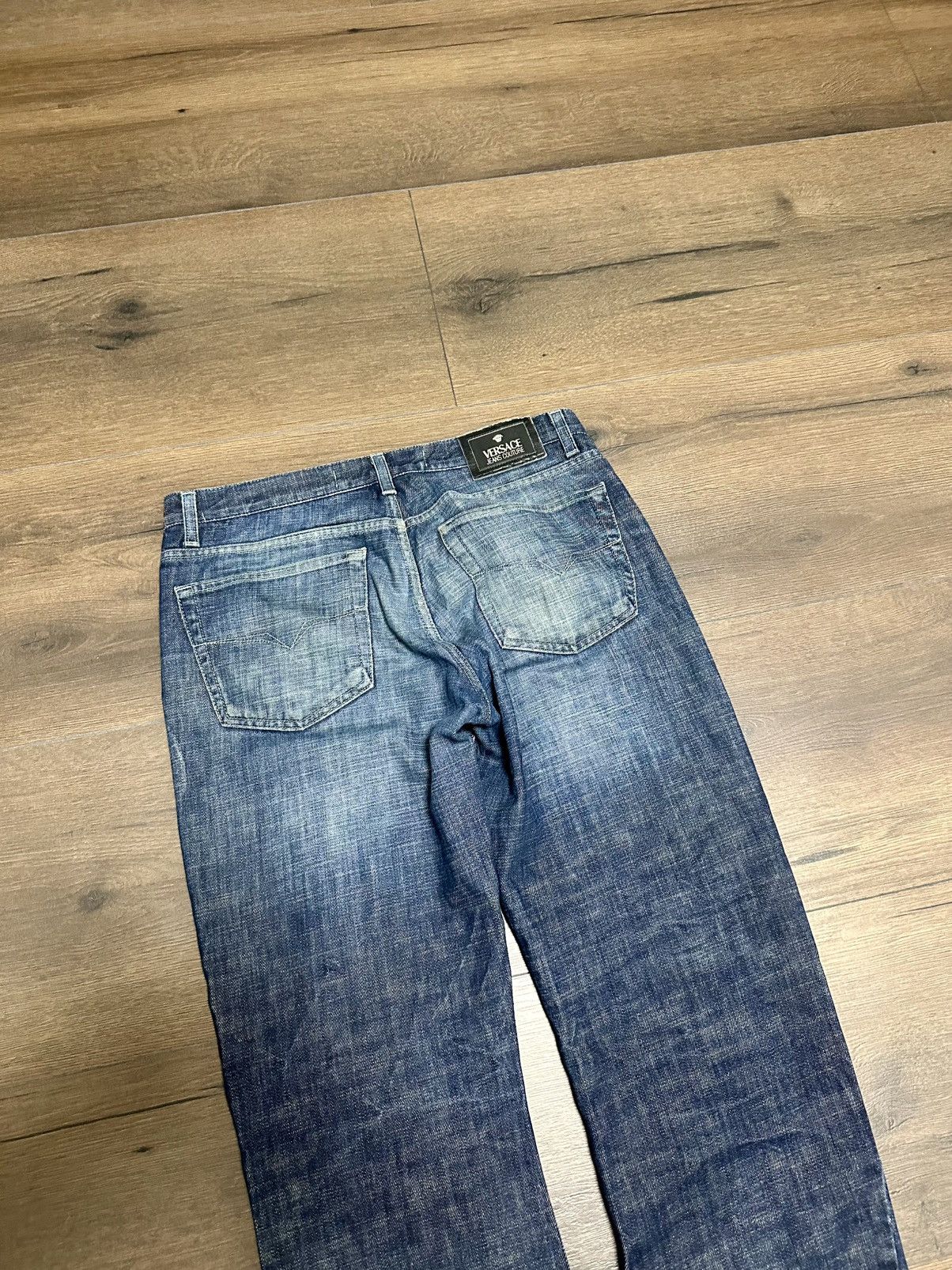 Versace × Vintage Vintage Versace Oversize Y2K Fit Jeans Size US 36 / EU 52 - 17 Thumbnail