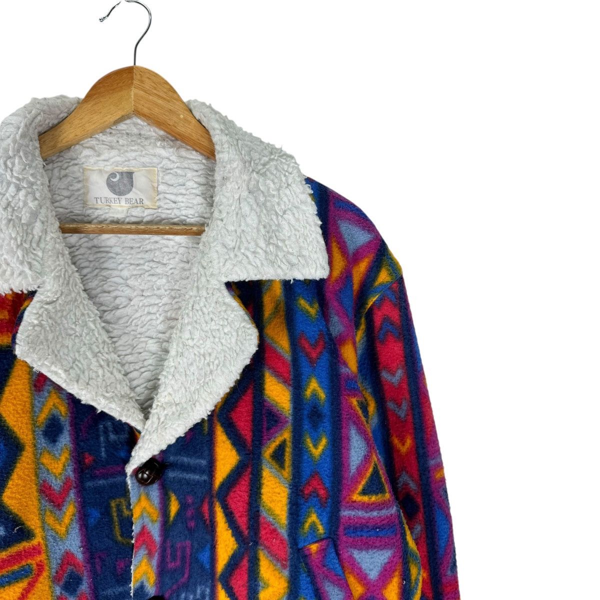 Native ☀️TURKEY BEAR NATIVE COLORWAY SHERPA JACKET Size US L / EU 52-54 / 3 - 3 Thumbnail