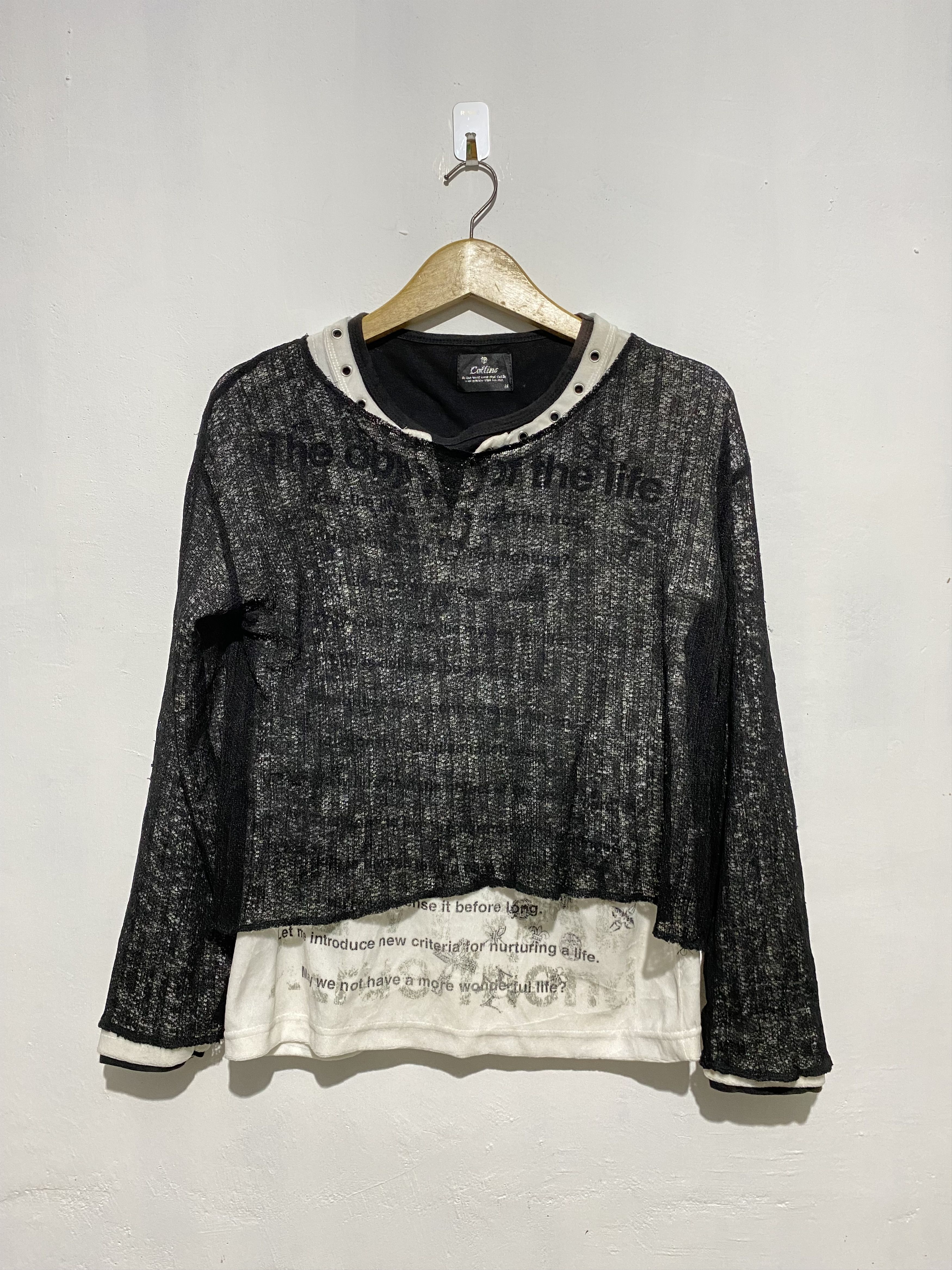 If Six Was Nine × Japanese Brand × Le Grande Bleu (L.G.B.) Unknwn japanese mesh fishnet knit commedesgarcons style Size US M / EU 48-50 / 2 - 1 Thumbnail