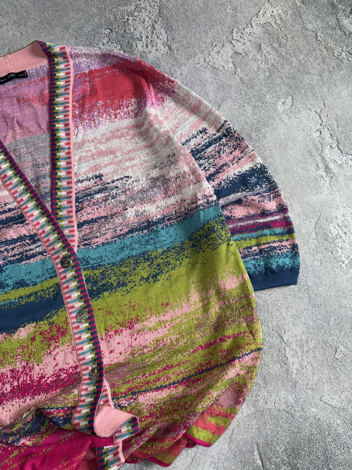 Dale Of Norway × Designer × Moods of Norway Ivko 2XL/3XL button up multicolour cardigan sweater knitwear Size XXL / US 16-18 / IT 52-54 - 3 Thumbnail