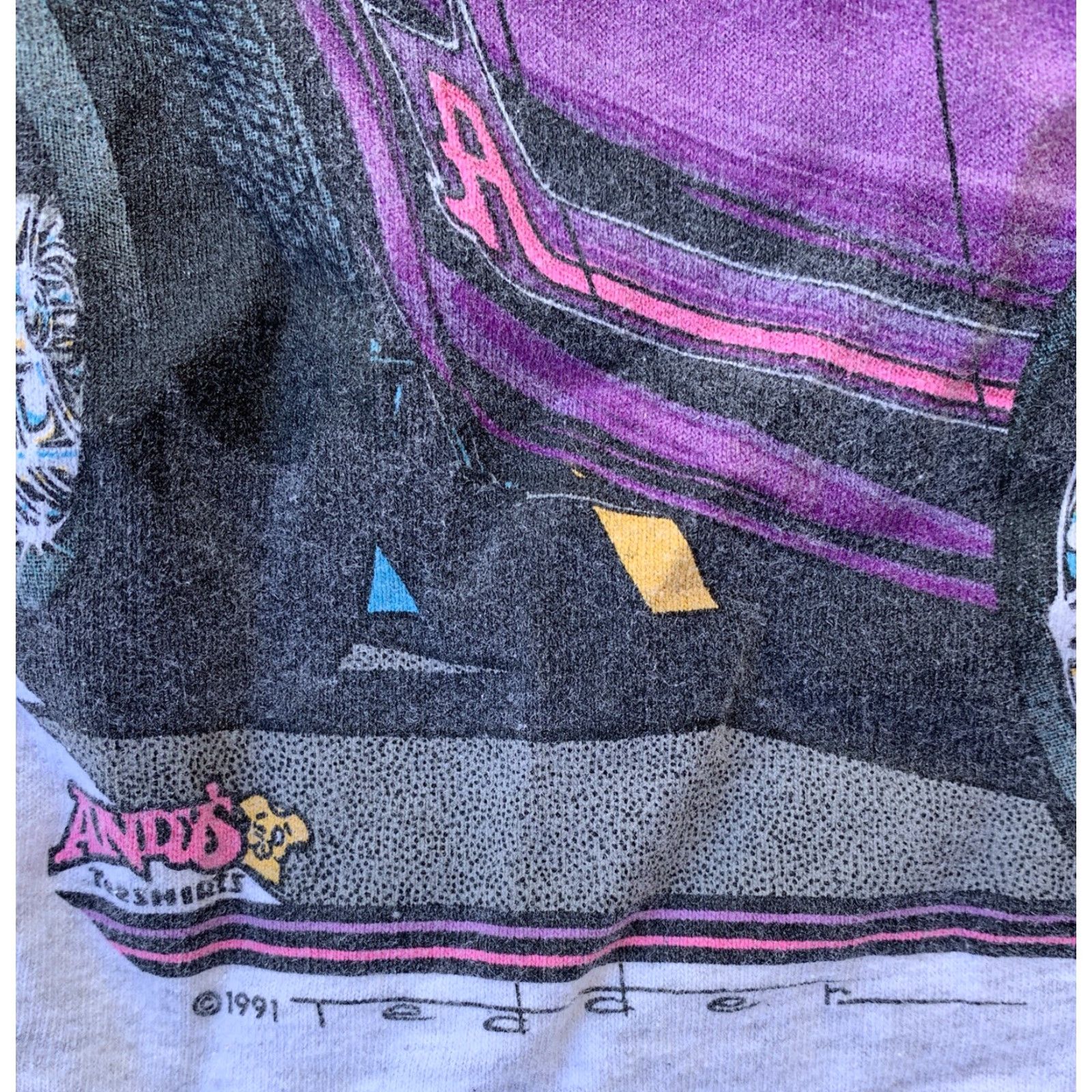 Vintage VINTAGE Andy’s Picnic 25th Year Anniversary T Shirt XL Gray 1990s Graphic Tee Andy’s Tees 1991 Mens Size US XL / EU 56 / 4 - 3 Thumbnail