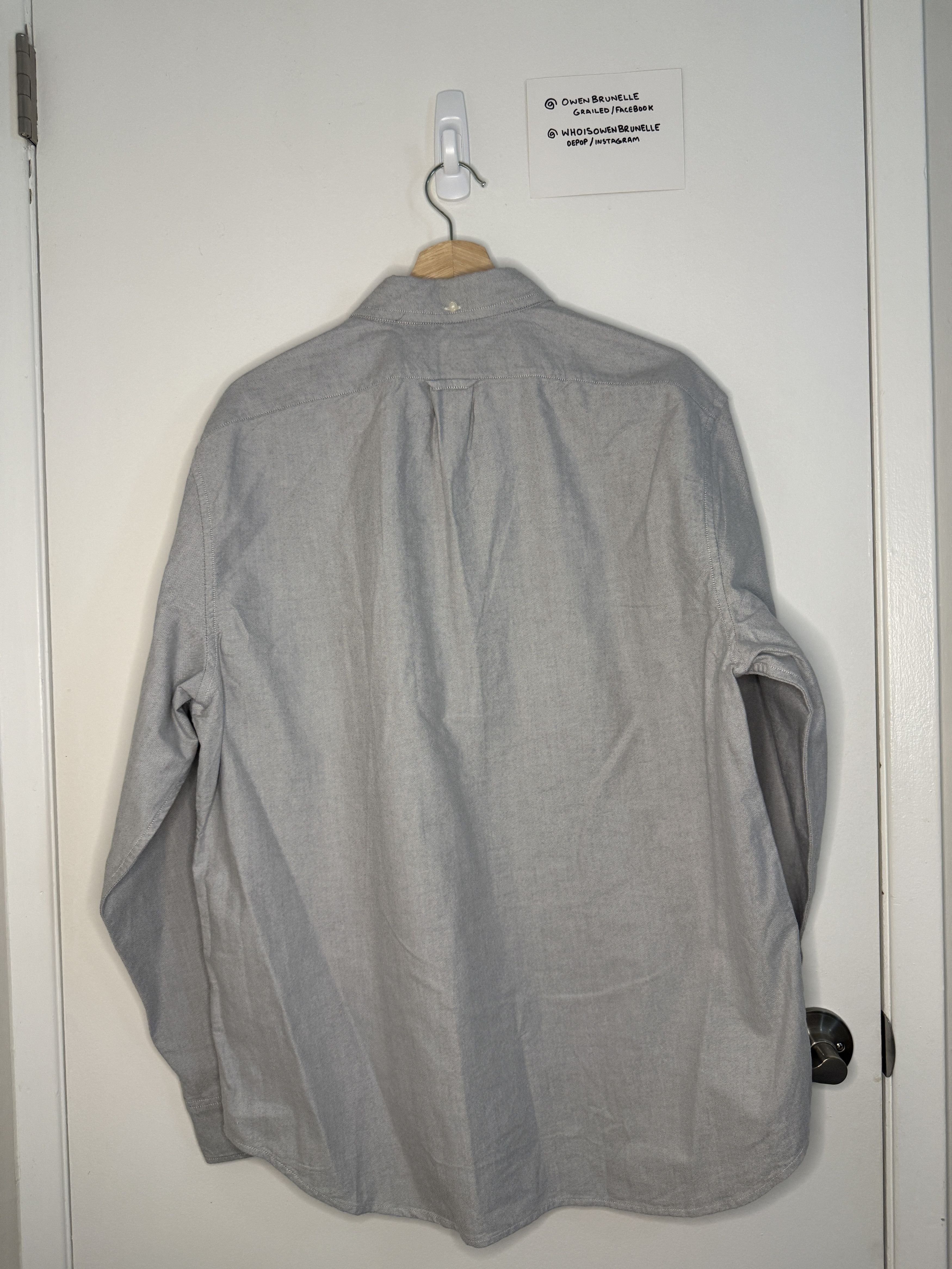 J.Crew J.Crew Vintage Oxford Button-Down Gray Large Relaxed Fit Size US L / EU 52-54 / 3 - 2 Thumbnail