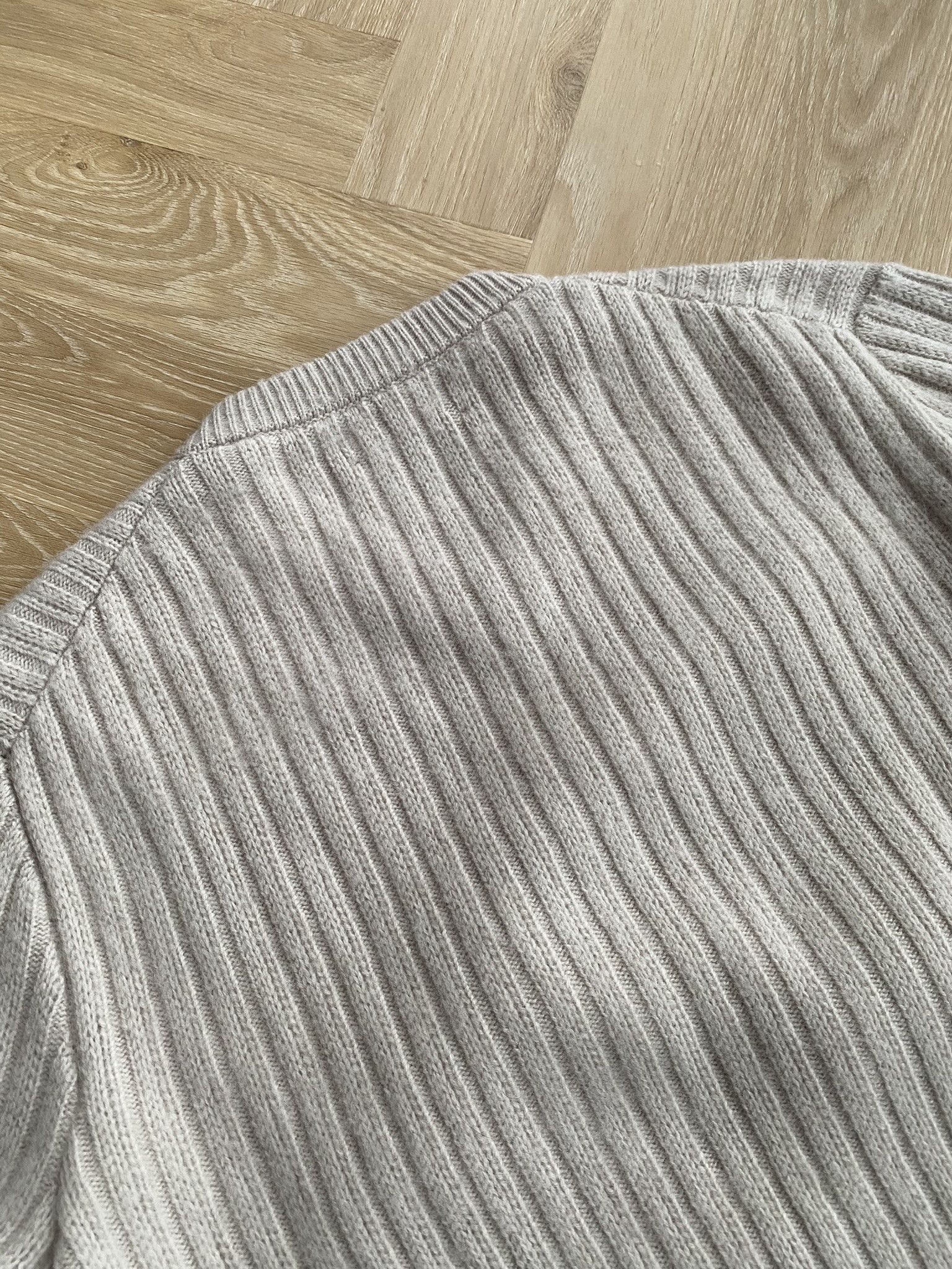 Wood Wood 48/M - Lambswool Cable V-Neck - Nature Size US M / EU 48-50 / 2 - 14 Thumbnail