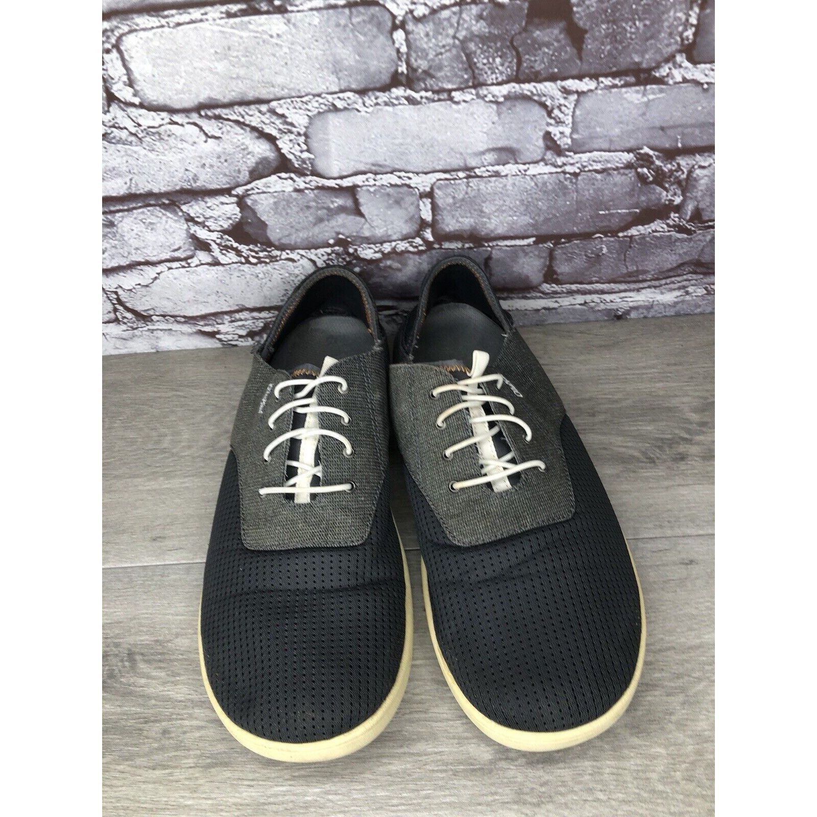 Olukai OluKai Nohea Moku Textile Blue Gray Casual Lace Drop Heel Sh Size US 13 / EU 46 - 15 Thumbnail