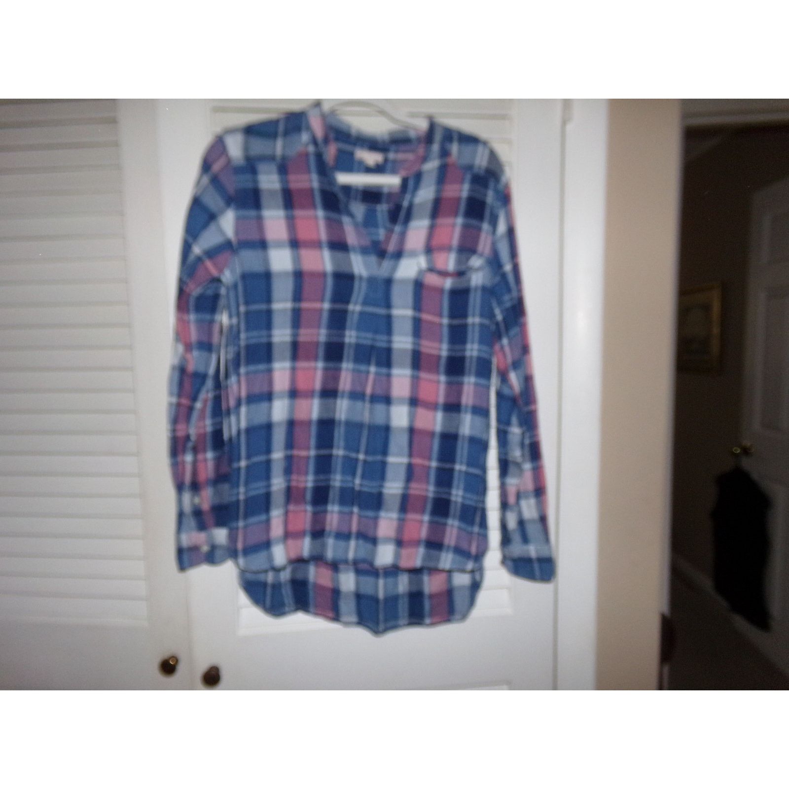 Gap Gap blue/pink Boho plaid tunic top M LN condition Size M / US 6-8 / IT 42-44 - 1 Thumbnail