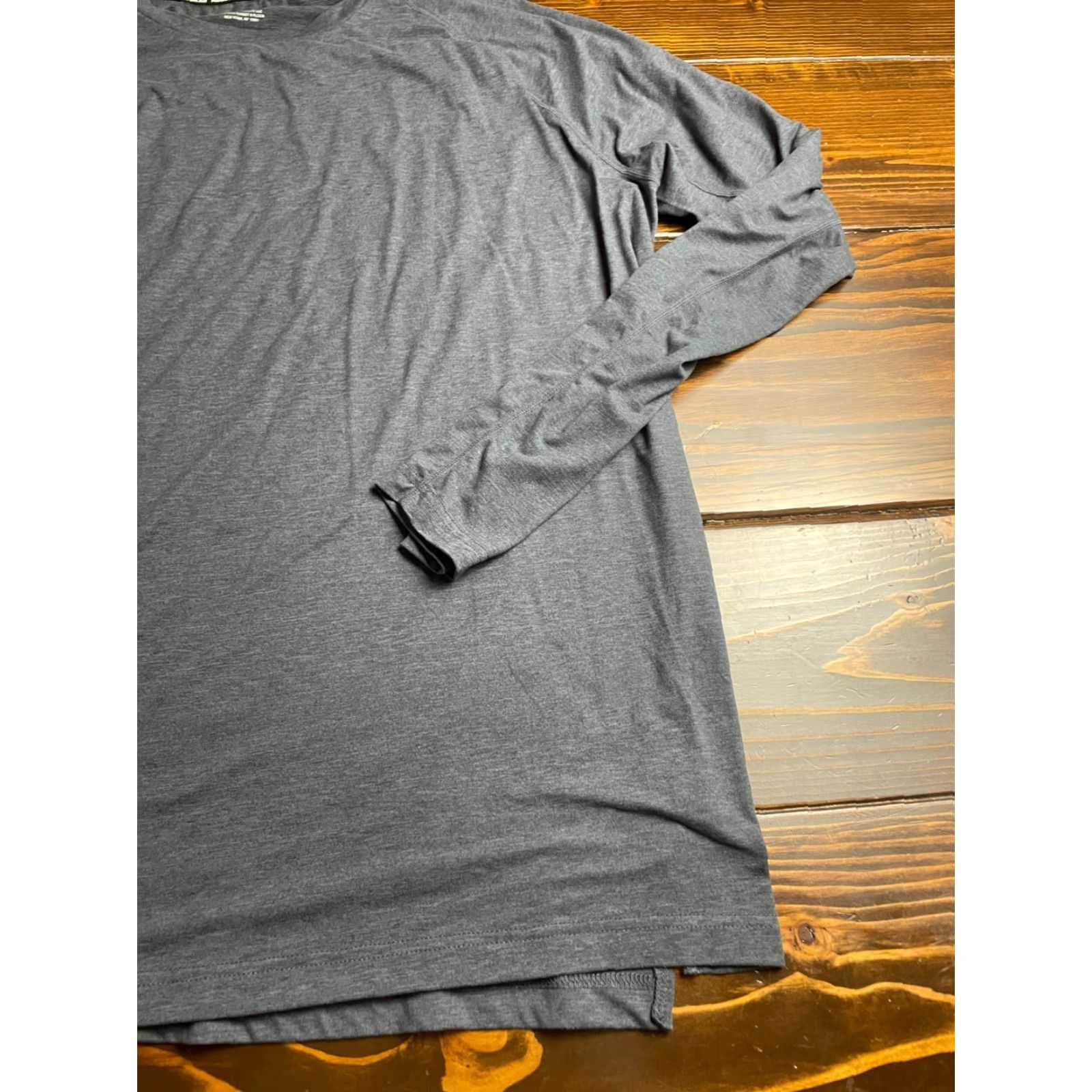 Reebok Reebok Shirt Mens 3XL Gray Activewear Long Sleeve Logo T-Shirt Size XXL / US 16-18 / IT 52-54 - 3 Thumbnail