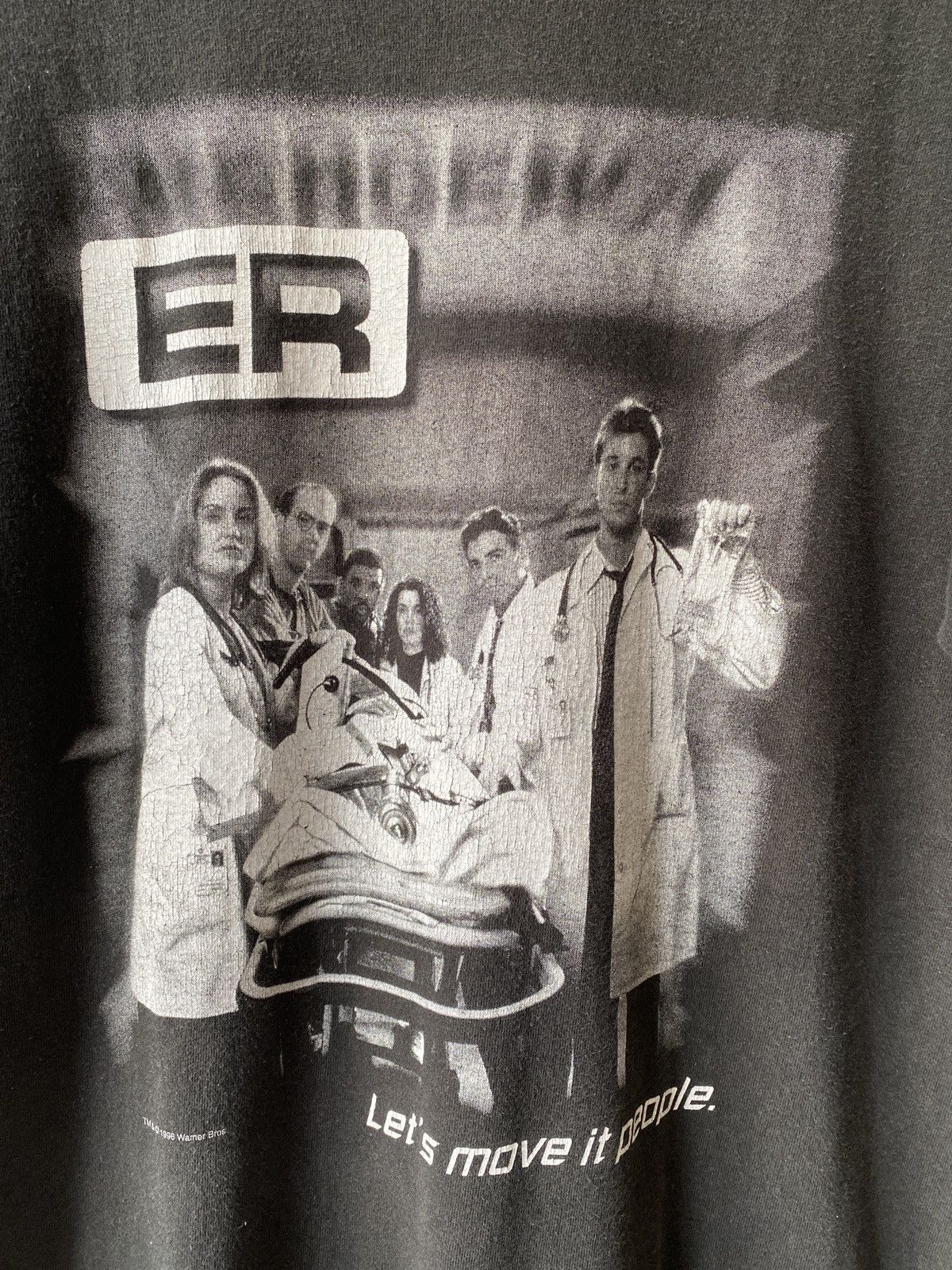 Vintage × Warner Bros 1990s - E.R Movie Let’s Move It People T Shirt Size US L / EU 52-54 / 3 - 5 Thumbnail
