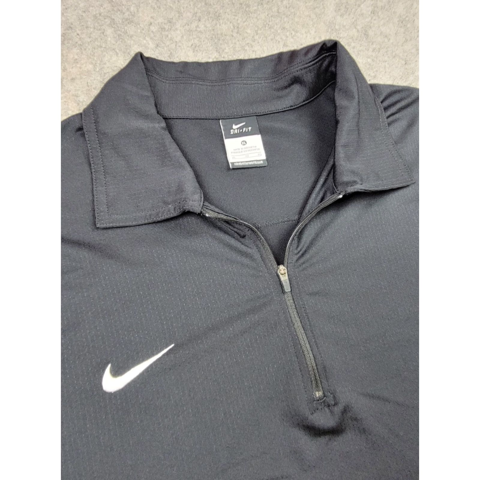 Nike Nike Dri-Fit Shirt Mens XL Black 1/4 Zip Pullover Long Sleeve Outdoor Activewear Size US XL / EU 56 / 4 - 6 Thumbnail
