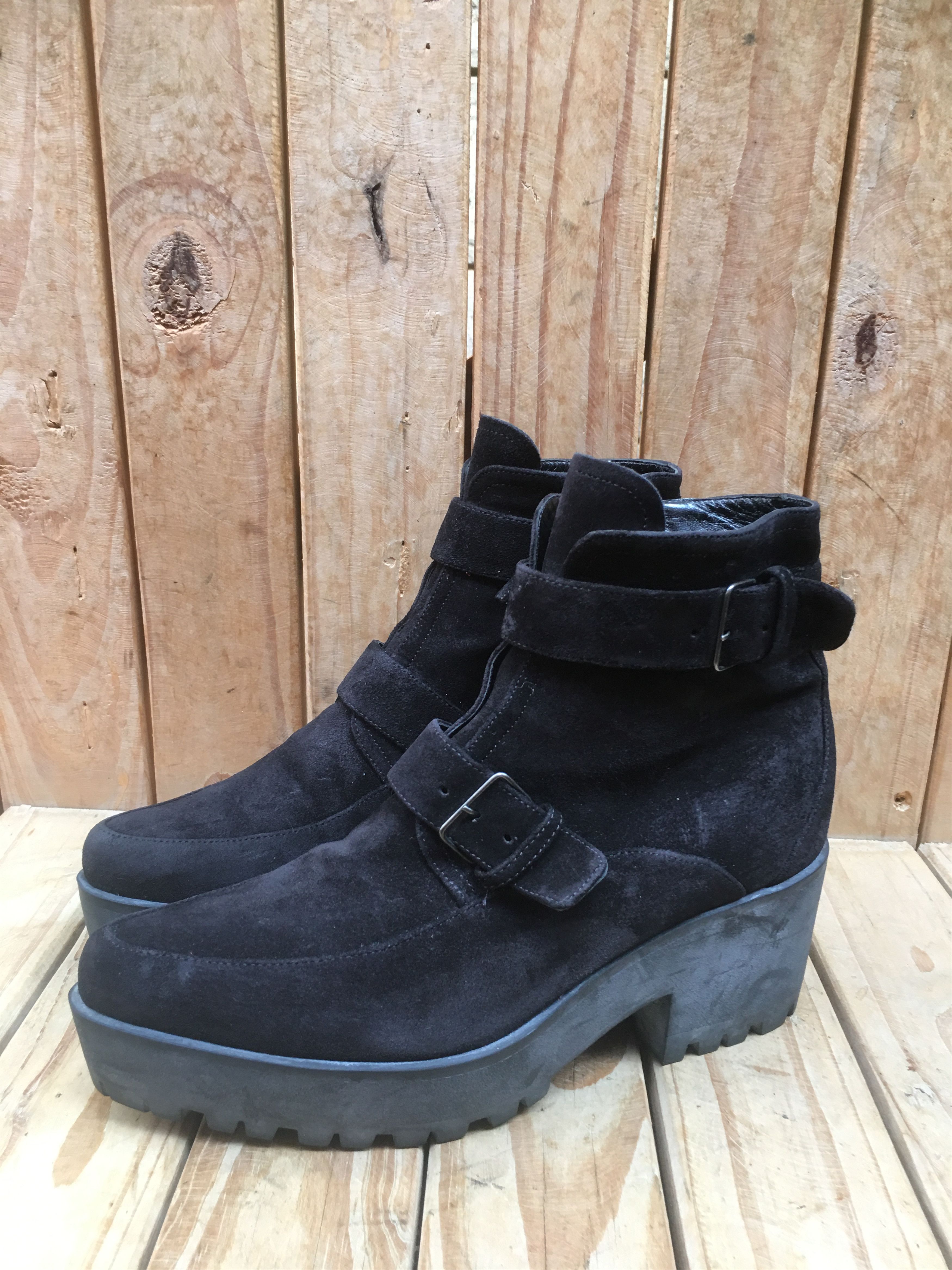 Miu Miu Miu miu heeled suede buckled boots Size US 7 / IT 37 - 5 Thumbnail