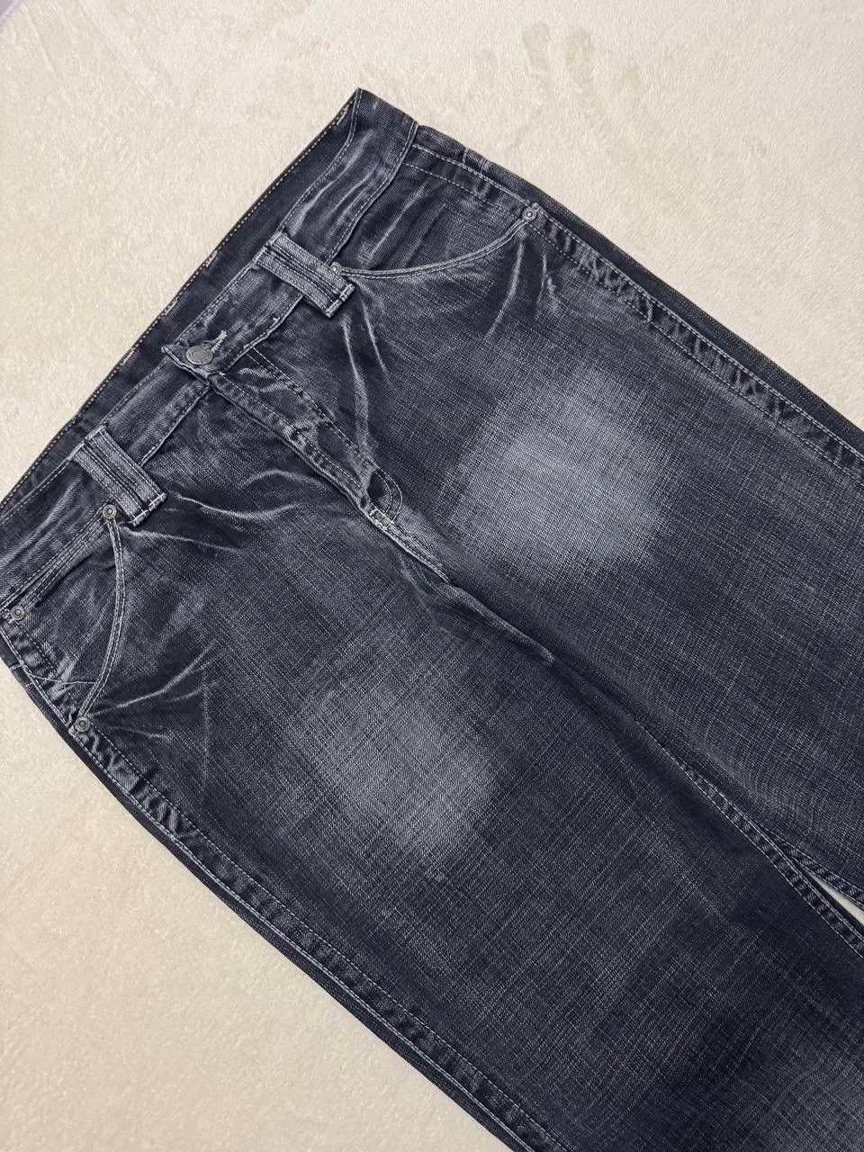 Japanese Brand FLARE 90s Style Devred Japanese Mudwash Distress Denim Jean Size US 33 - 6 Thumbnail