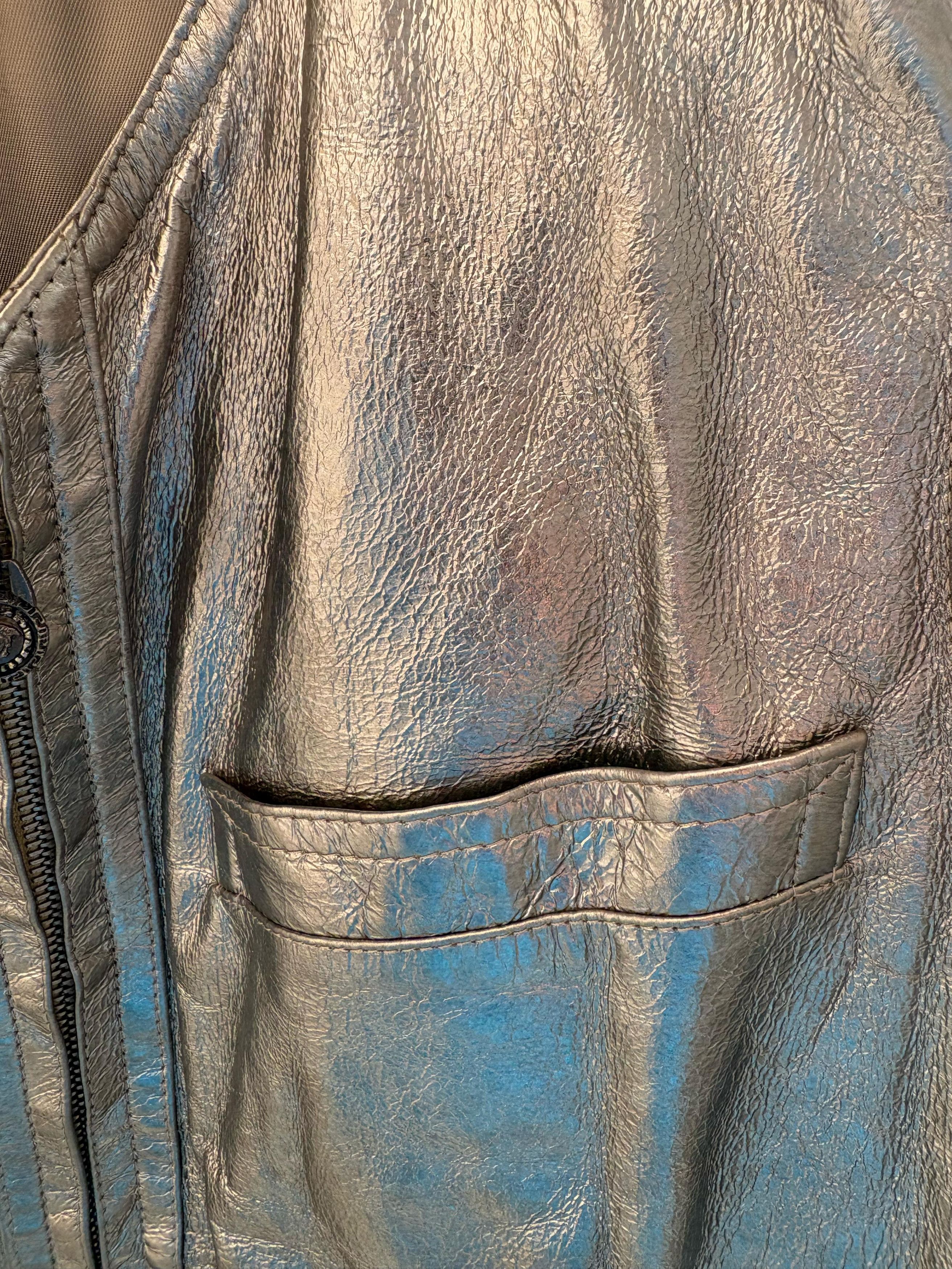 Versace Gianni Versace silver leather vintage vest Size US M / EU 48-50 / 2 - 10 Thumbnail