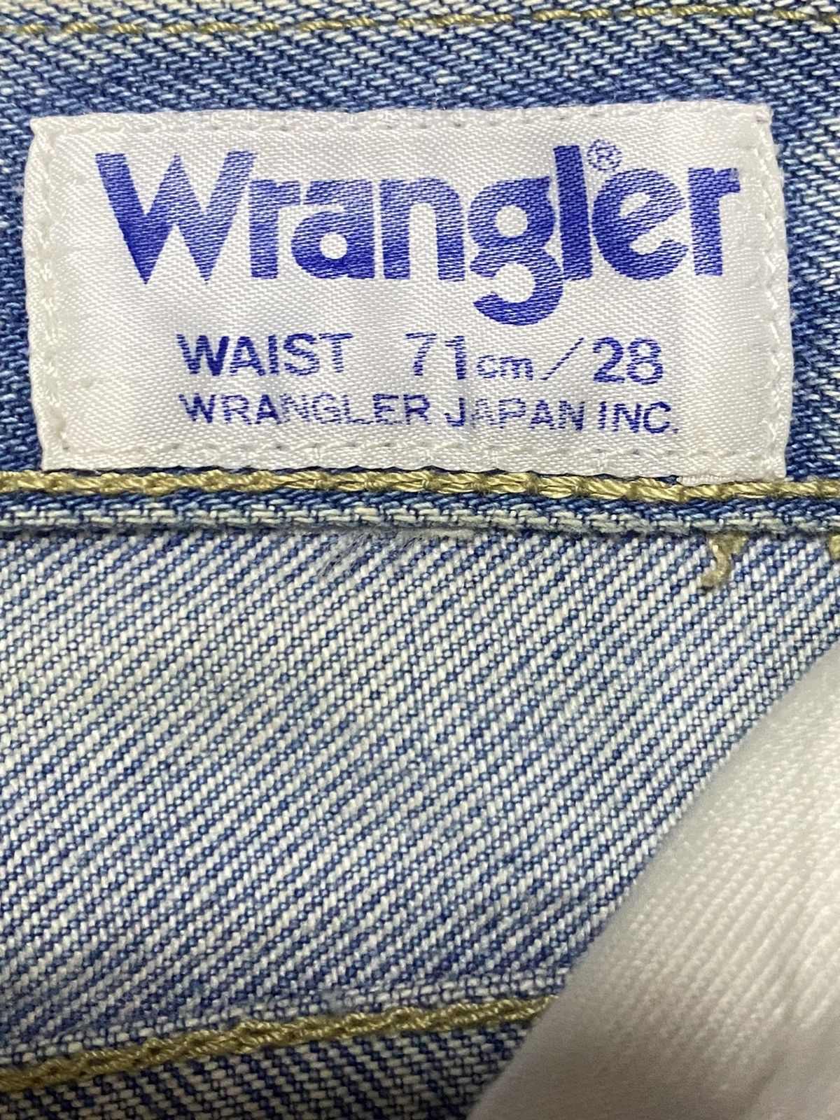 Vintage Wrangler Japan Greensboro N.C Blue Wash Jeans Size US 28 / EU 44 - 9 Thumbnail