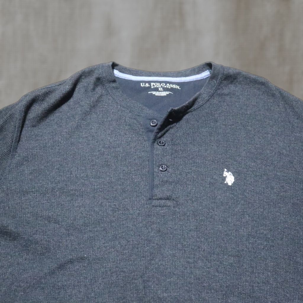 Vintage US Polo ASSN Logo Very Soft Black Pull-Over Sweater Men's XL Size US XL / EU 56 / 4 - 1 Thumbnail