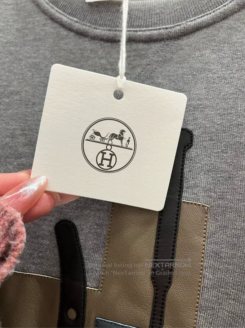 Hermes Hermes SS24 letter print crew neck pullover short sleeve T Size M / US 6-8 / IT 42-44 - 3 Thumbnail