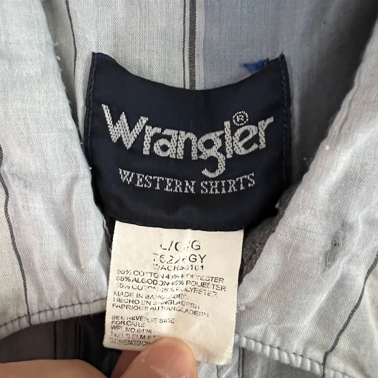 Wrangler VTG Wrangler Men's SS Western Pearl Snap Shirt L 23x29 Size US L / EU 52-54 / 3 - 3 Thumbnail