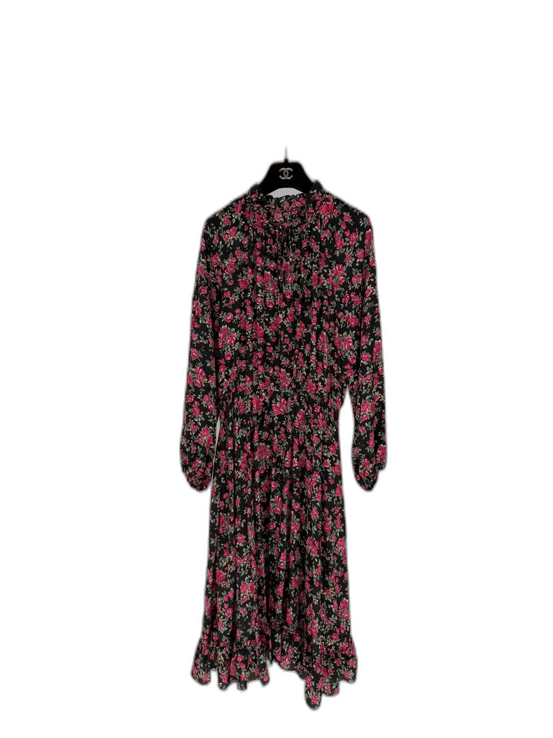 Dolce & Gabbana Romantic Floral Silk Dress by Dolce & Gabbana Size L / US 10 / IT 46 - 1 Thumbnail