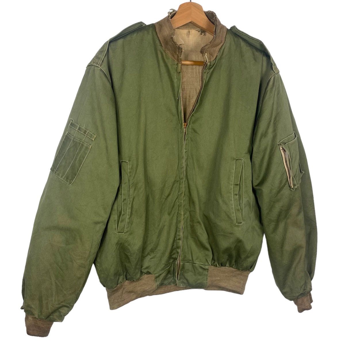 Vintage 💥40s WW2 US ARMY TANKER RARE JACKET Size US M / EU 48-50 / 2 - 3 Thumbnail