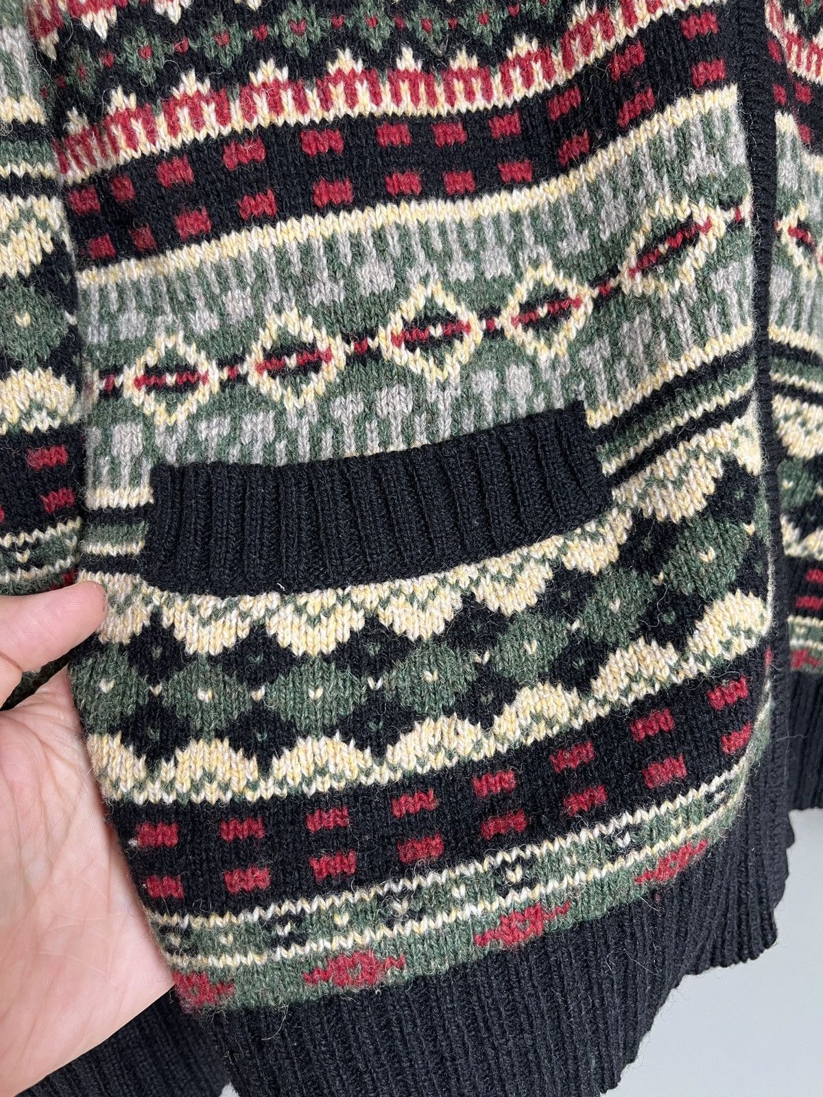 Other Luis Trenker Multicolor Ornamental Zip Wool Sweater Size US L / EU 52-54 / 3 - 7 Thumbnail