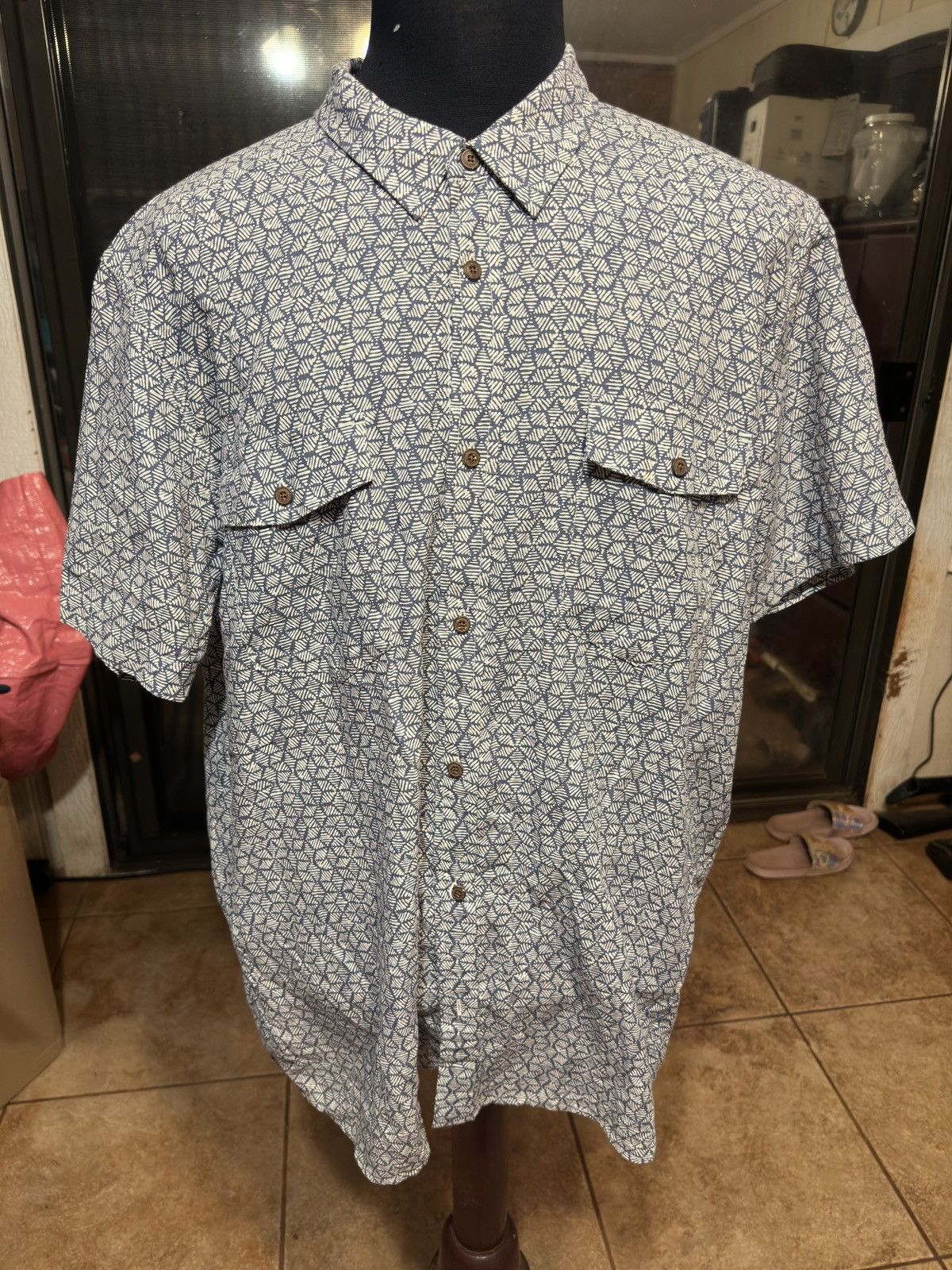 Patagonia New Patagonia Steersman Shirt Organic Cotton Blue Men's XXL Size US XXL / EU 58 / 5 - 1 Thumbnail