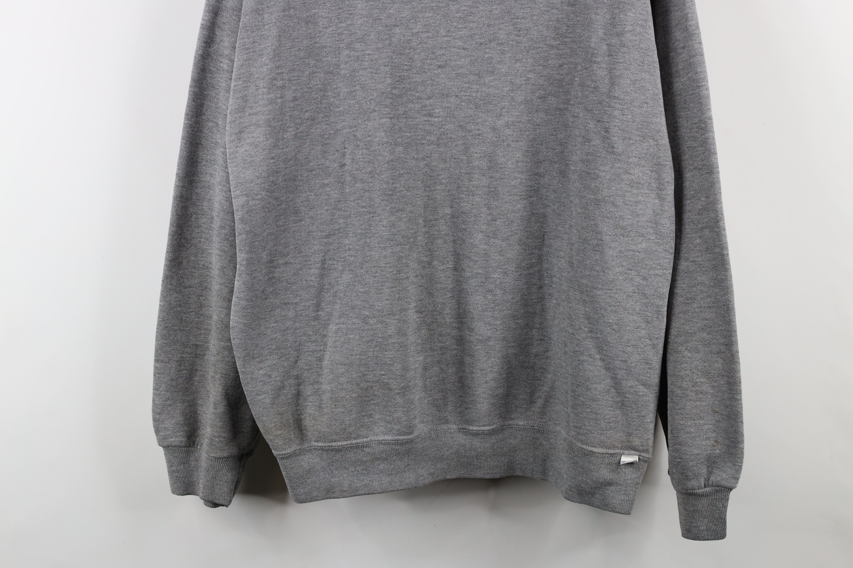 Russell Athletic × Vintage Vintage 90s Russell Athletic Blank Crewneck Sweatshirt Gray Size US XL / EU 56 / 4 - 3 Thumbnail