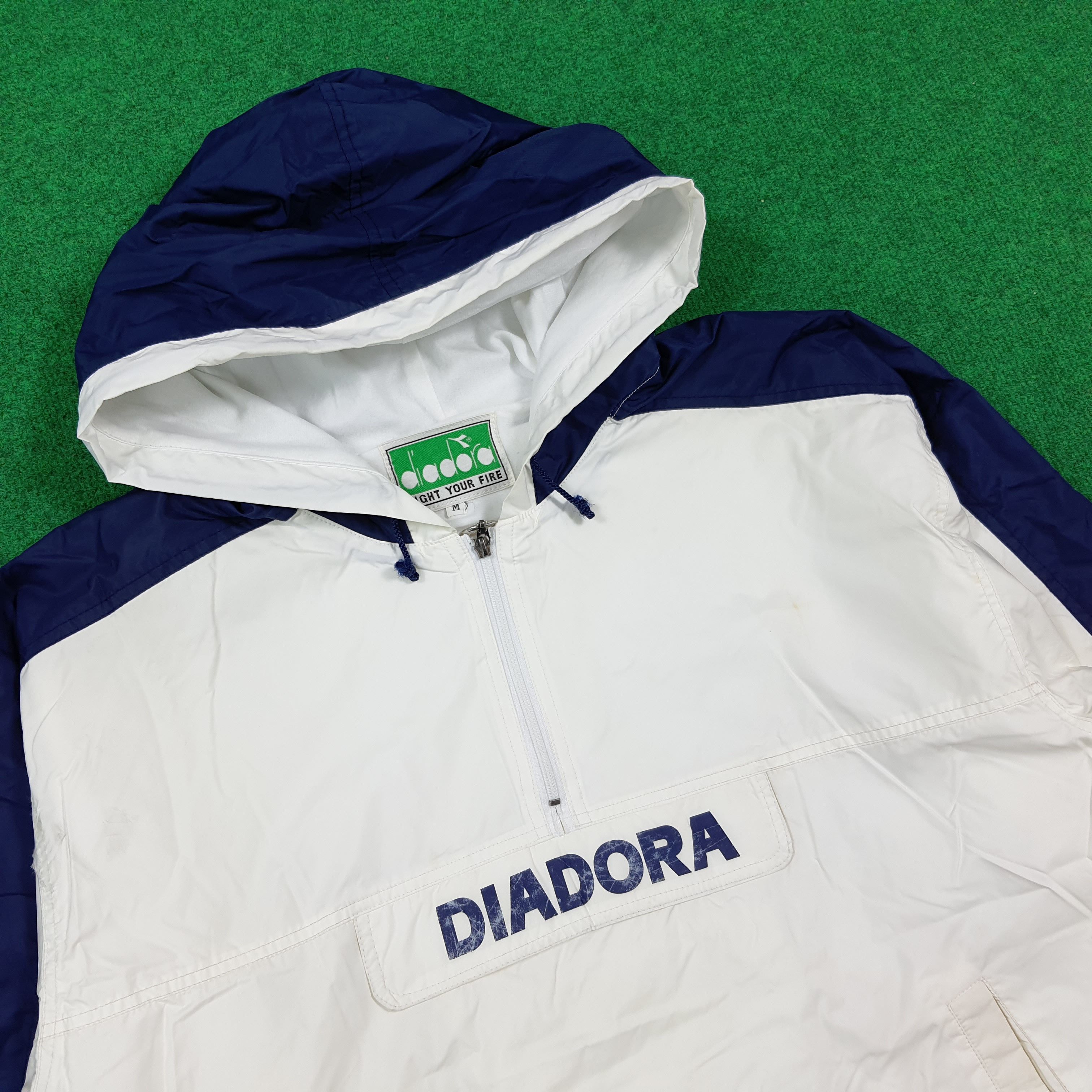 Diadora Vintage 90s Diadora Retro Windbreaker Anorak Jacket C287N27 Size US L / EU 52-54 / 3 - 4 Thumbnail