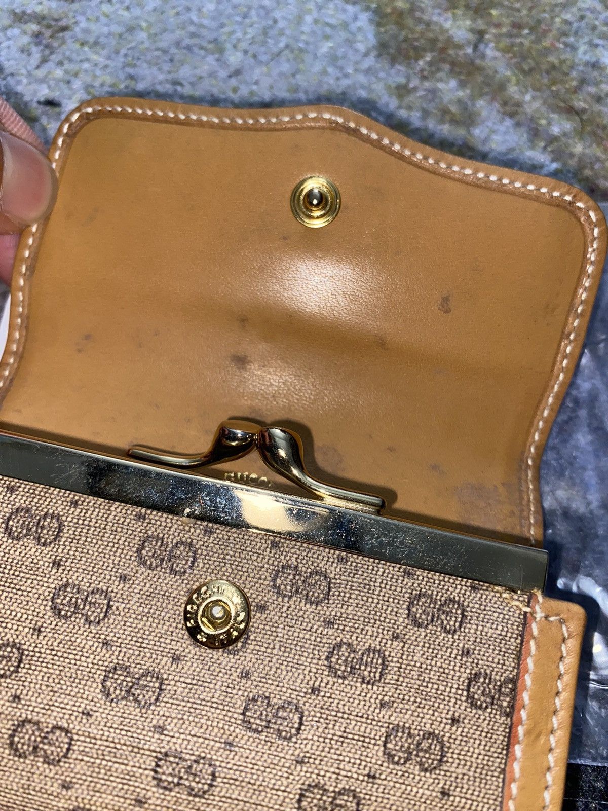 Gucci Gucci Micro GG Interlocking Folding Wallet Size ONE SIZE - 4 Thumbnail