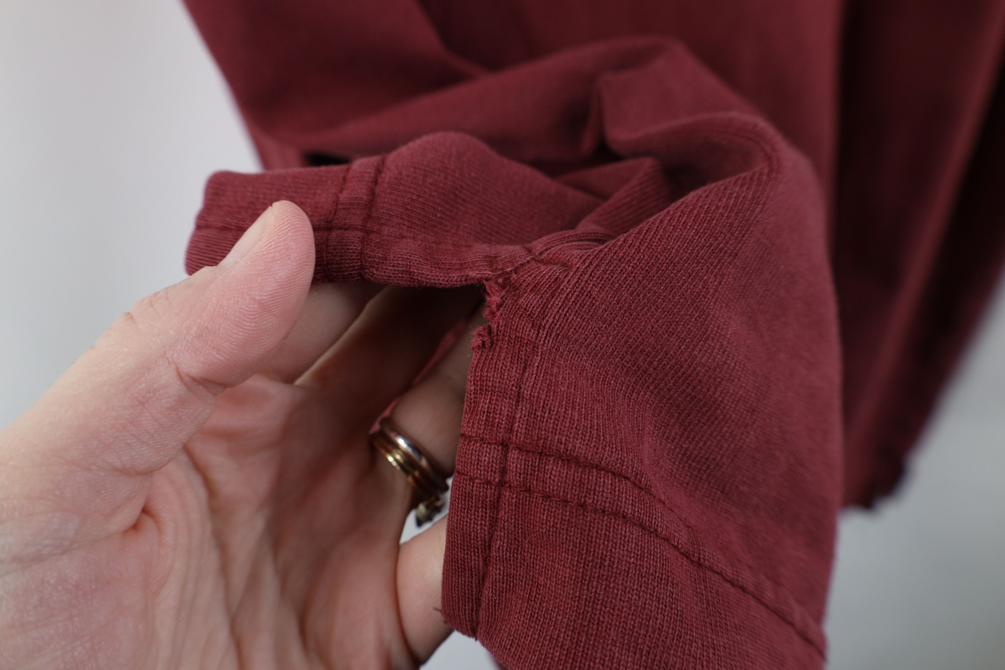 Vintage Vintage 90s Streetwear Block Long Sleeve Rugby Polo Red Size US M / EU 48-50 / 2 - 11 Thumbnail