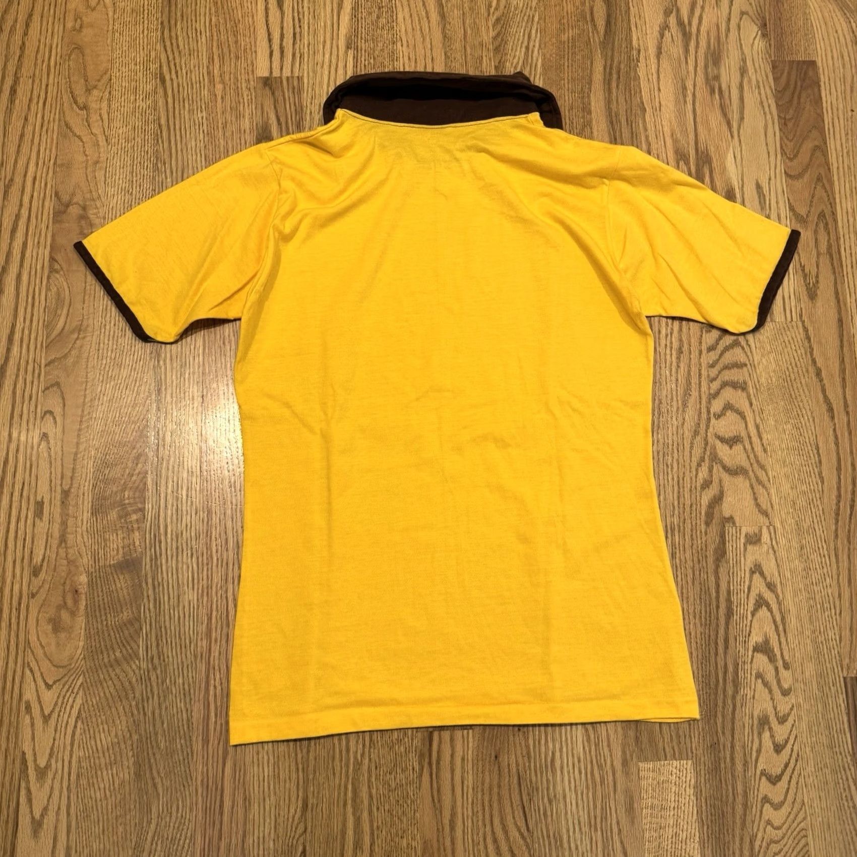 Vintage VINTAGE Campus Shirt Mens L Yellow Expressions Polo Men Poly Cotton Blend Vtg Size US L / EU 52-54 / 3 - 7 Thumbnail