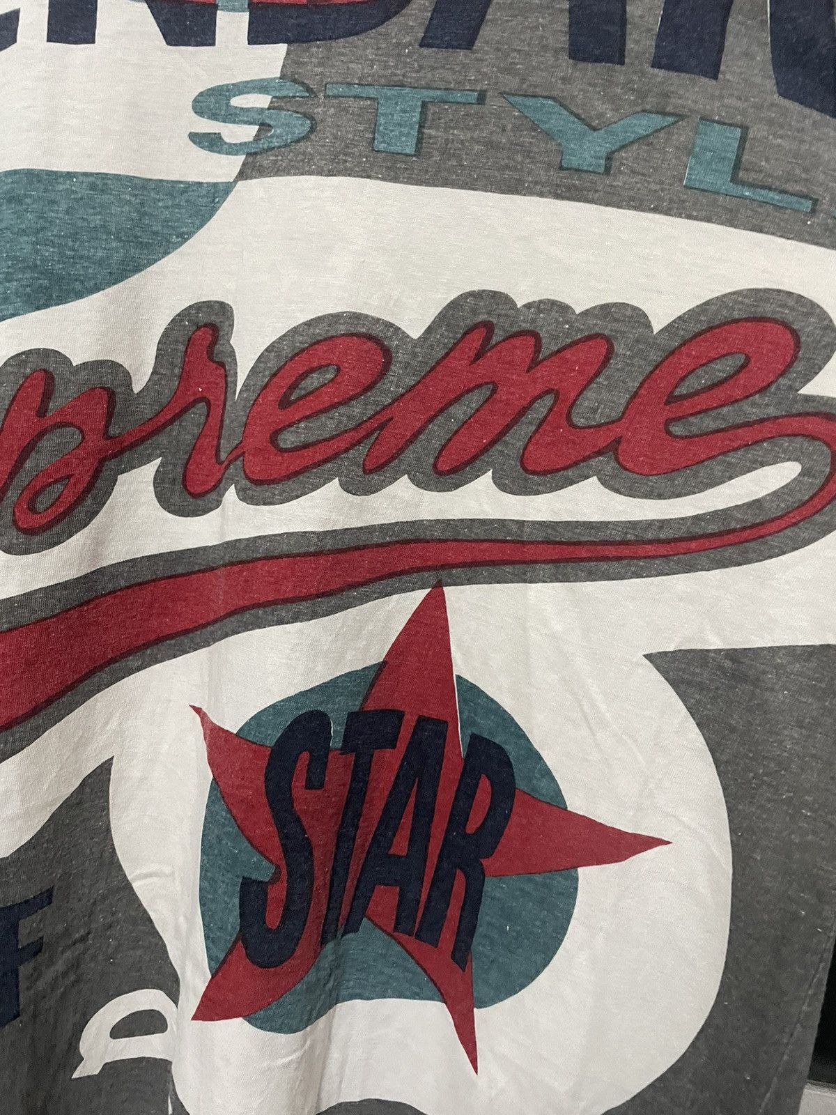Vintage Vintage Legendary Supreme All Over Print AOP Tee Banner Size US XL / EU 56 / 4 - 6 Thumbnail