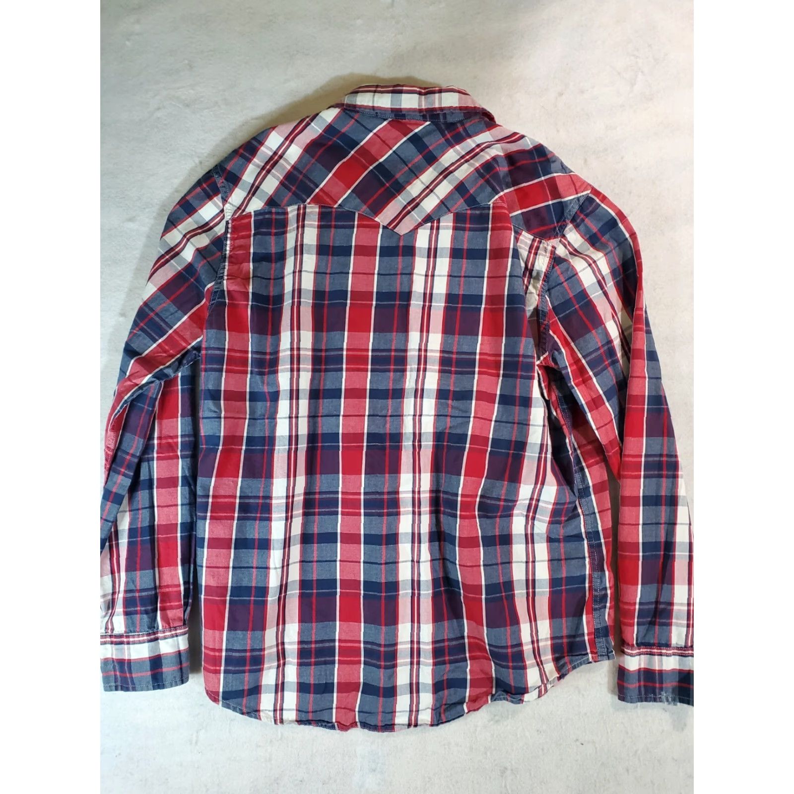 Levi's VINTAGE Levi's Signature Red Plaid Pearl Snap Button-Up Western Shirt Mens XL Size US XL / EU 56 / 4 - 7 Thumbnail
