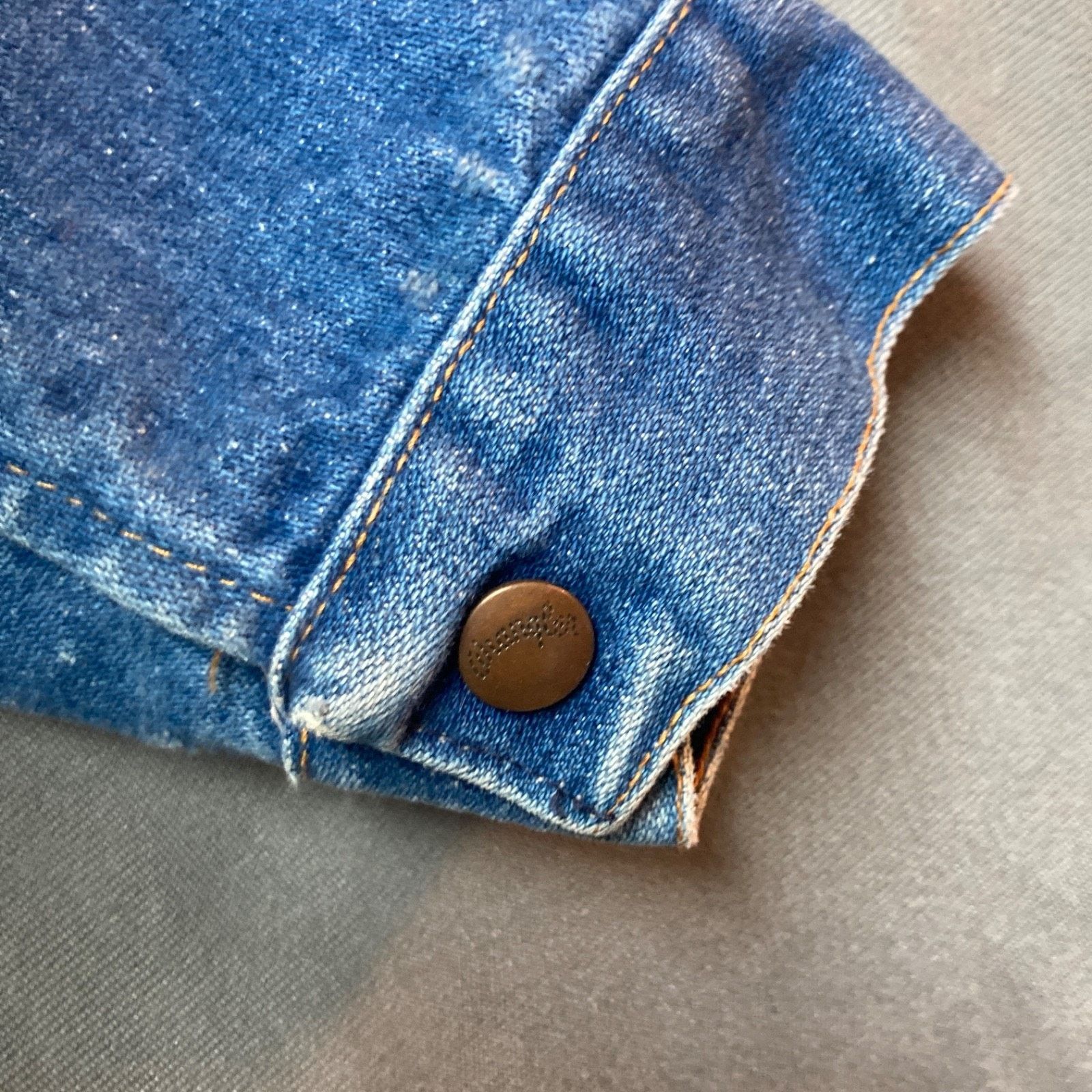 Wrangler Wrangler Trucker Jacket Blue Denim Made in USA 70s Size 44 Size US L / EU 52-54 / 3 - 15 Thumbnail