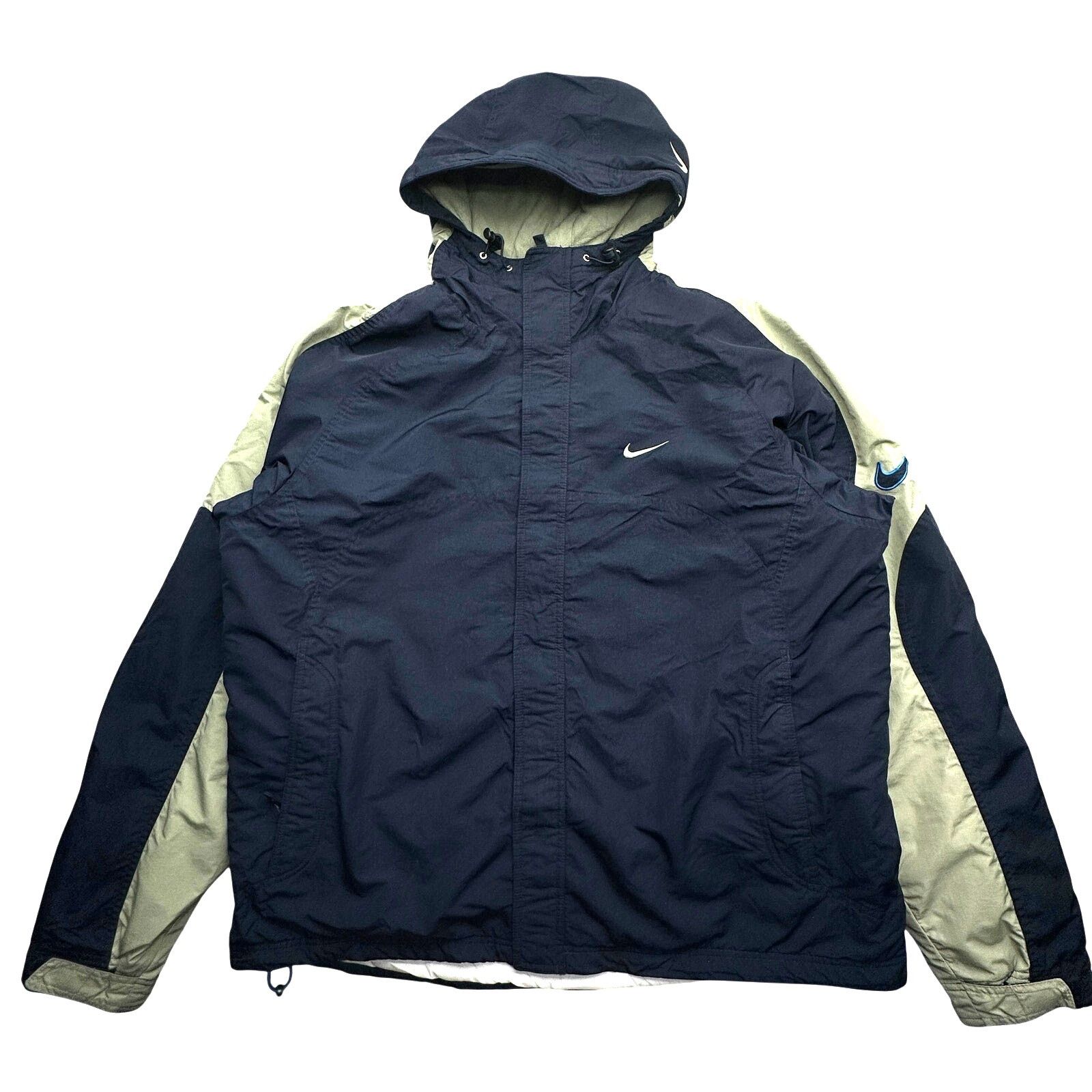 Nike Vintage Nike Fleece Lined Nylon Heavy Jacket Mens XXL Size US XXL / EU 58 / 5 - 1 Thumbnail