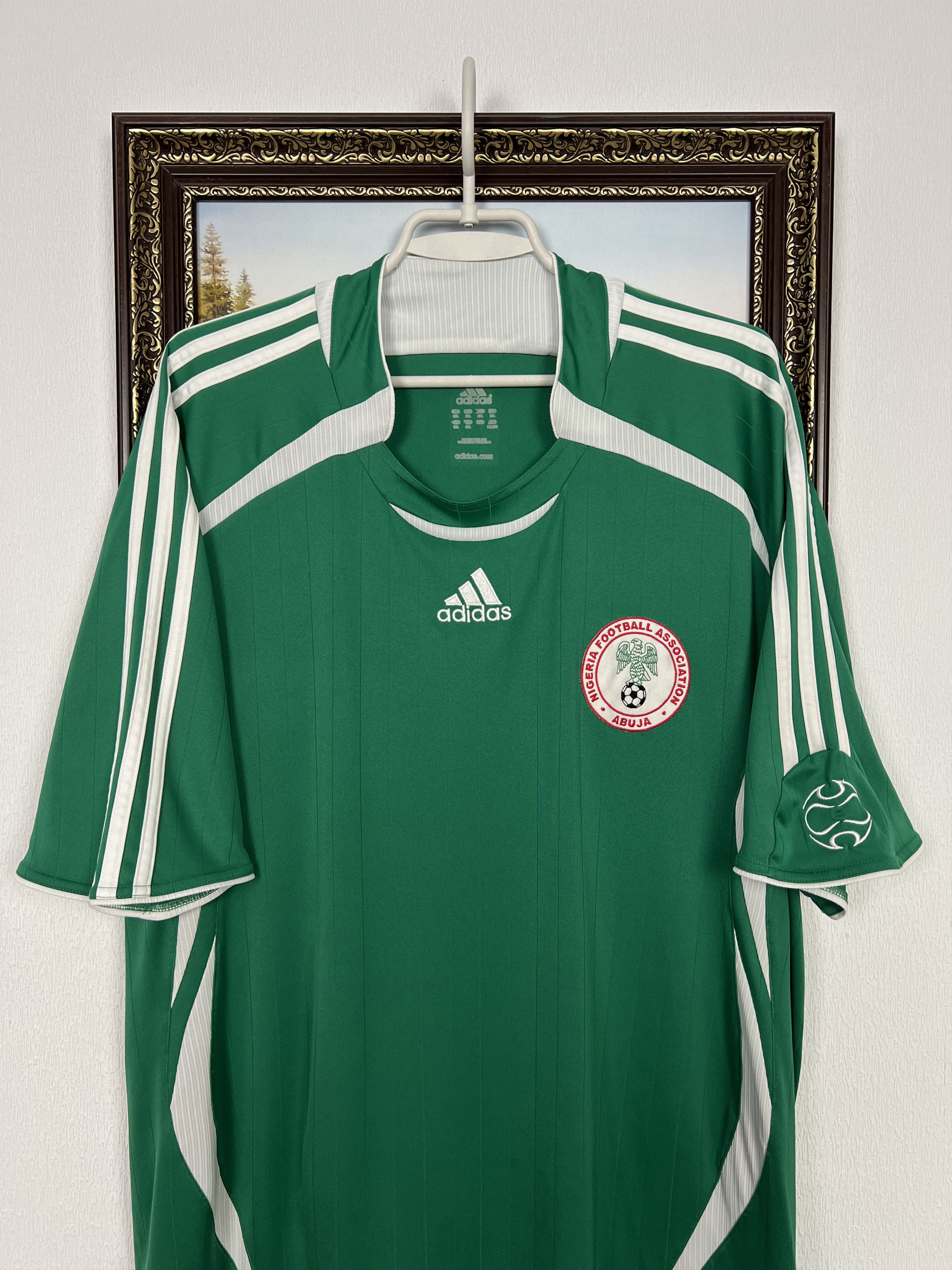 Adidas Nigeria Home football shirt 2005 Soccer Adidas Jersey Size US XXL / EU 58 / 5 - 2 Thumbnail
